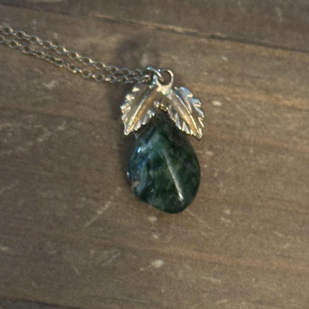 Vintage Vintage Moss Agate fruit pendant necklace Size ONE SIZE - 3 Thumbnail