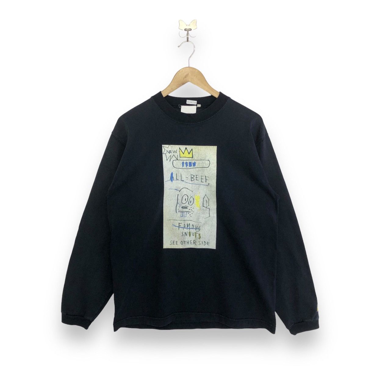 Jean-Michel Basquiat Jean Michel Basquiat Art Graphic Long Sleeve Tshirt Size US L / EU 52-54 / 3 - 1 Thumbnail