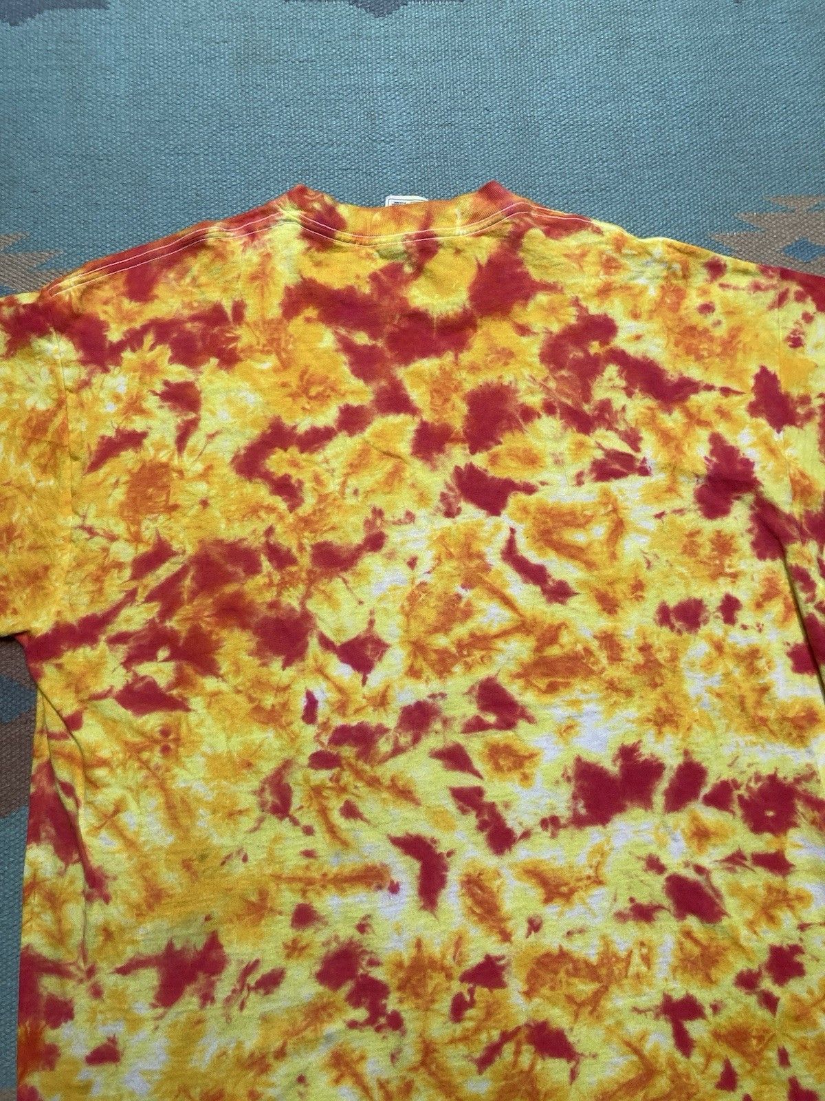 Vintage Vtg tie dye t shirt fruit of loom cotton sunburst hippie XL Size US XL / EU 56 / 4 - 6 Thumbnail