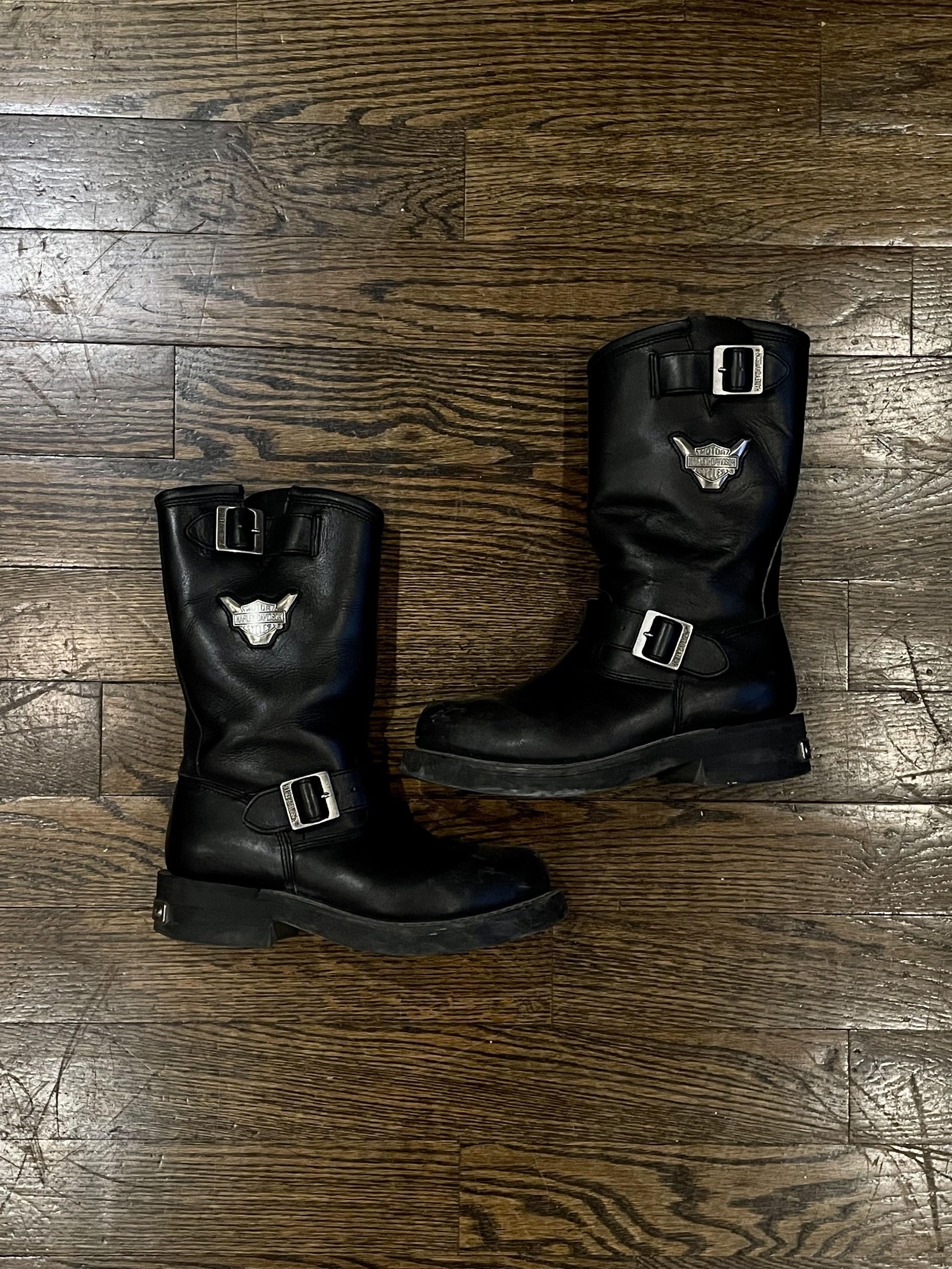 Harley Davidson Rare Harley Davidson Steel Toe Strap Boots Size US 9 / EU 42 - 1 Thumbnail