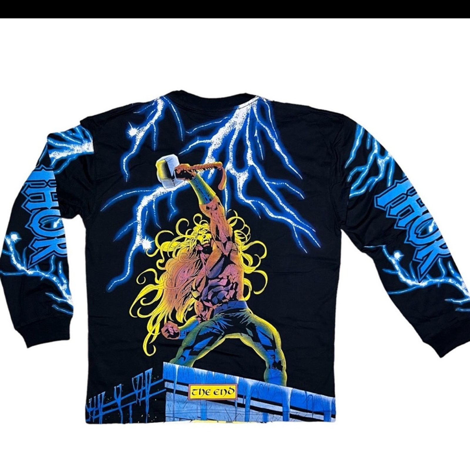 Marvel Comics NWT MARVEL THOR ALL OVER PRINT AOP HEAVY LONGSLEEVE SHIRT Size US XL / EU 56 / 4 - 2 Thumbnail