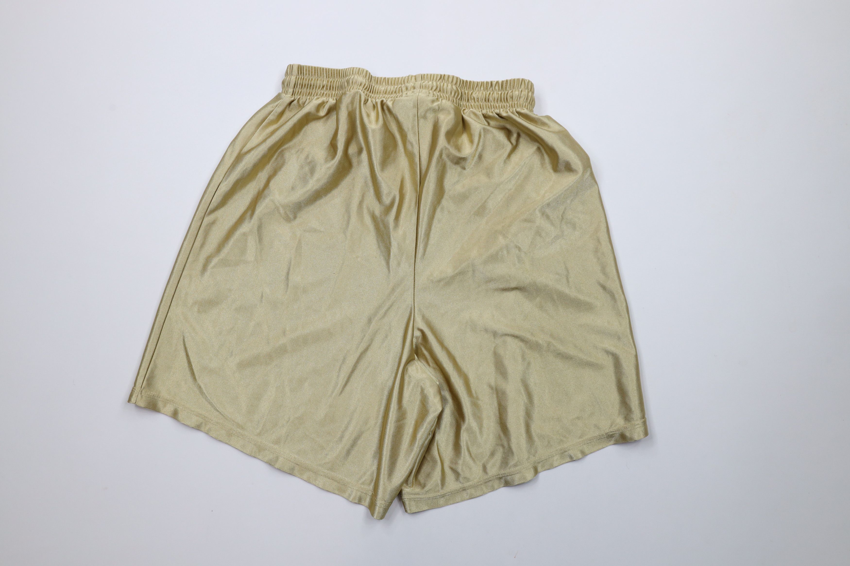 Vintage Vintage 90s Streetwear Polyester Gym Basketball Shorts Gold Size US 34 / EU 50 - 7 Thumbnail