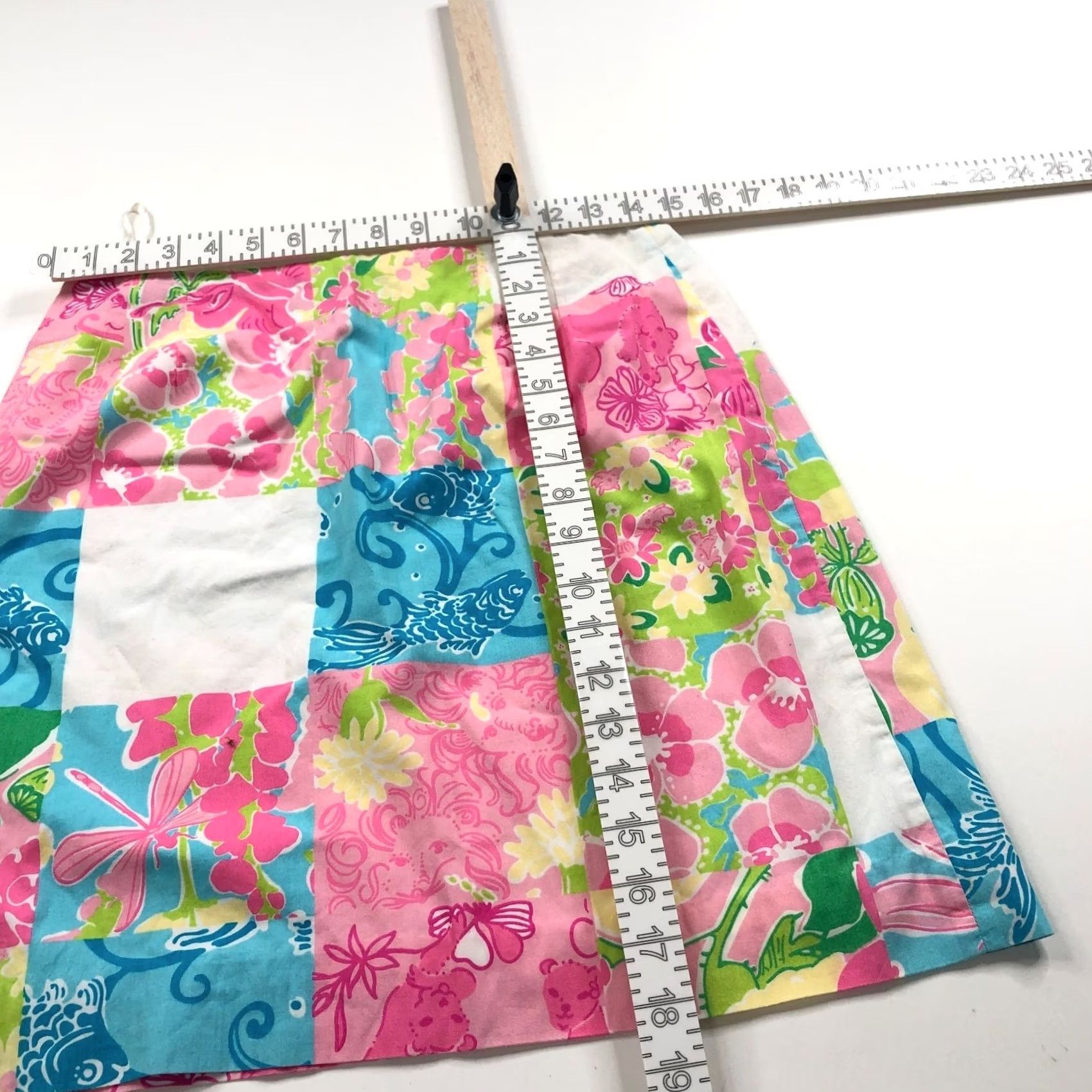 Lilly Pulitzer VINTAGE Lily Pulitzer 8 Skirt Floral Zip Flat Non Lined Mini Womens Short Mids 8 Size 30" / US 8 / IT 44 - 5 Thumbnail