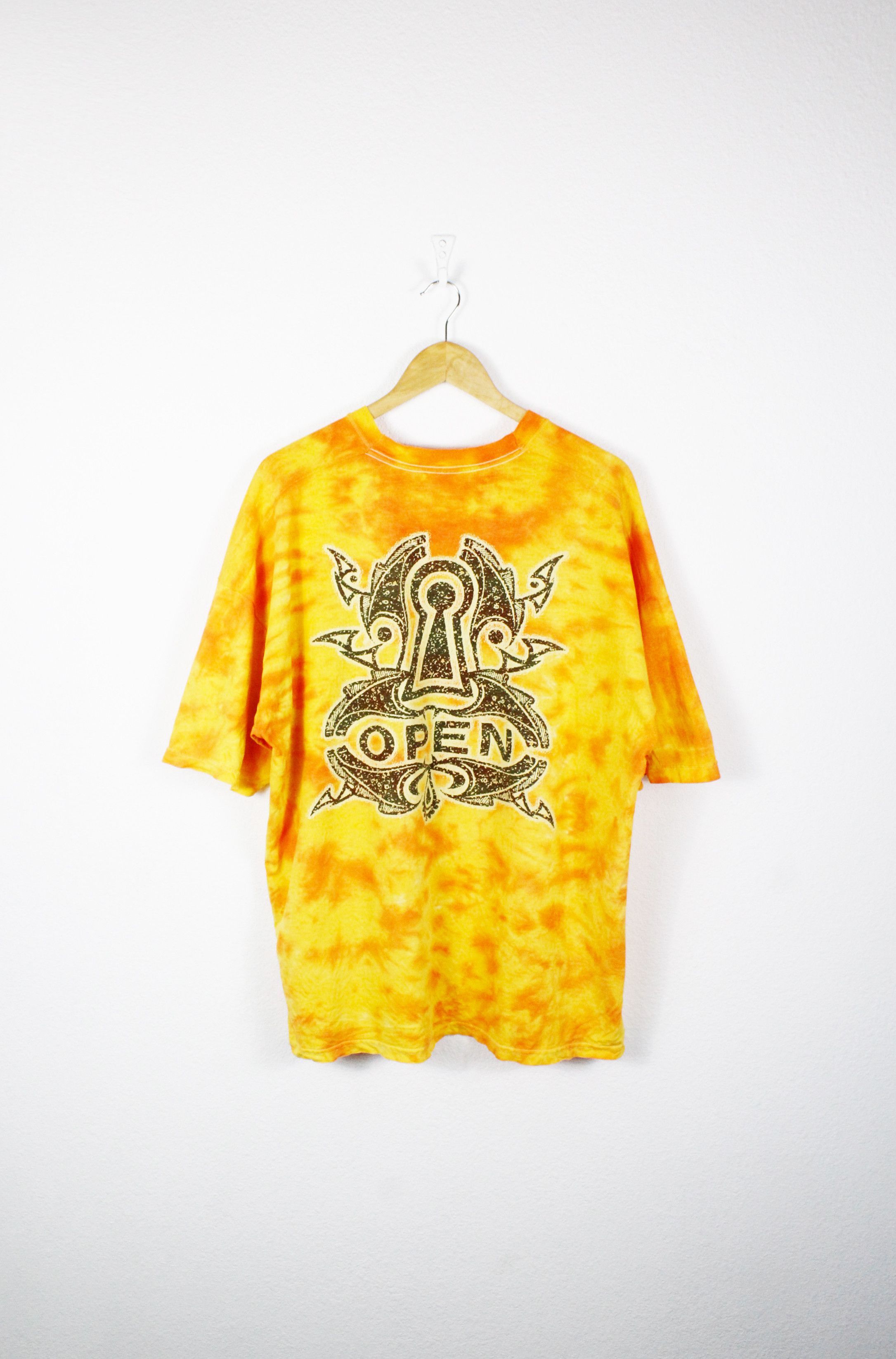 Band Tees × Vintage Vintage GOTTHARD Band Merch Tie Dye Graphic Tee T-shirt 90s Size US XXL / EU 58 / 5 - 5 Thumbnail