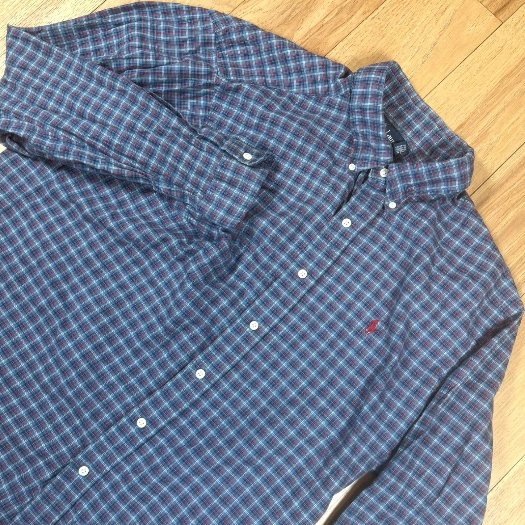 Polo Ralph Lauren Polo Ralph Lauren Button-Up Shirt Mens XL Classic Fit Gingham Check Green Red Pony Sleeve Long Sleeve Button Multicolor Men’s XL Size US XL / EU 56 / 4 - 2 Thumbnail