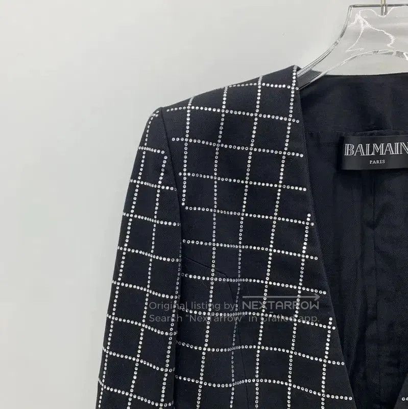 Balmain Balmain Black Cotton Women's Jacket . Size M / US 6-8 / IT 42-44 - 3 Thumbnail