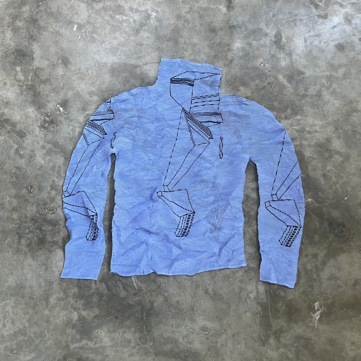 Pleats Please Issey Miyake 20th Anniversary Architects Turtle Neck Longsleeve Shirt Size M / US 6-8 / IT 42-44 - 1 Thumbnail