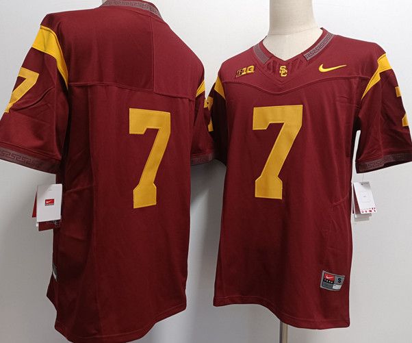 Other Men's USC Trojans #7 Miller Moss Red No Name Stitched Jersey Size US L / EU 52-54 / 3 - 2 Thumbnail
