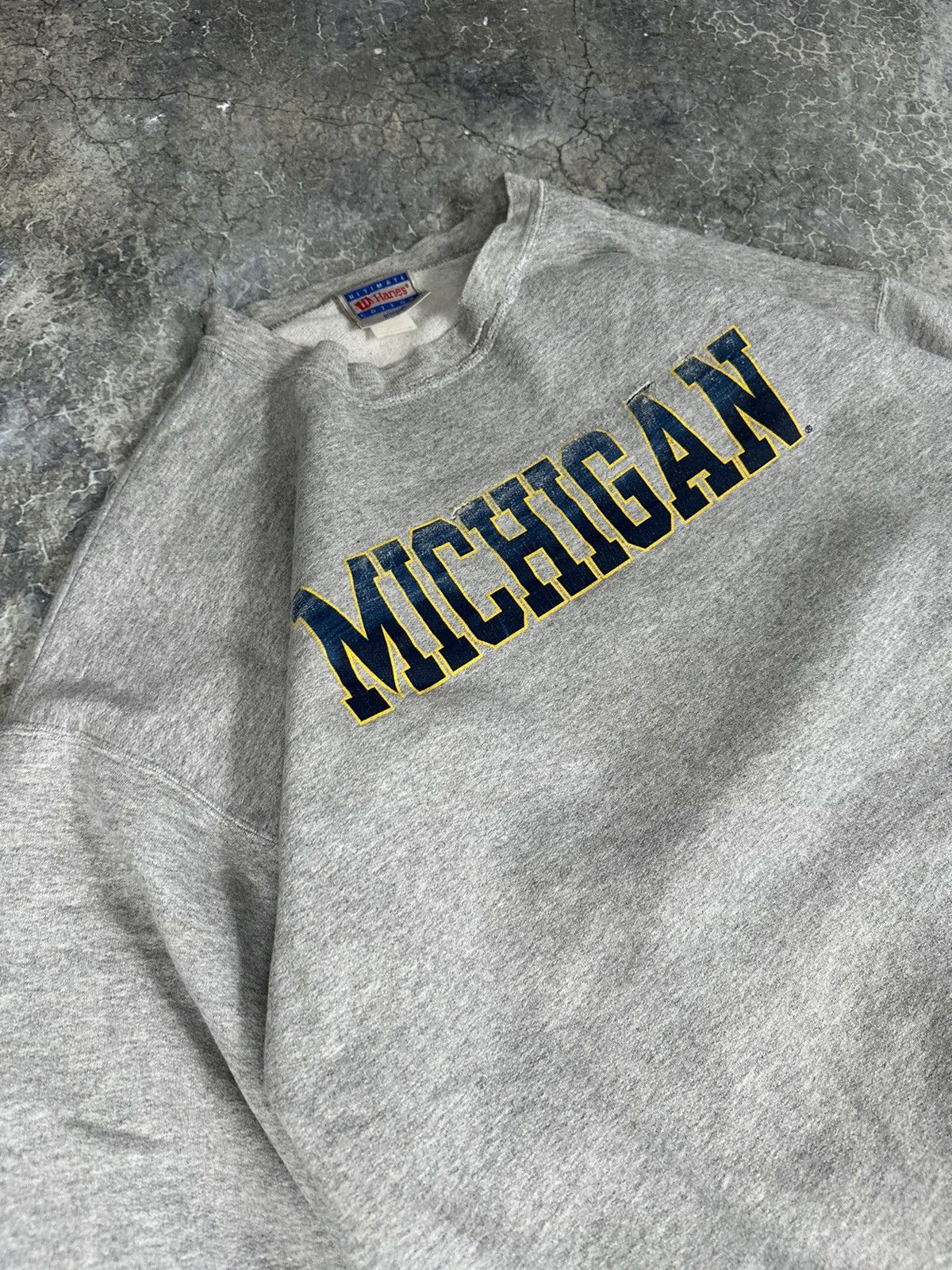 Vintage Vintage Michigan State Thrashed Crewneck Size US XL / EU 56 / 4 - 3 Thumbnail
