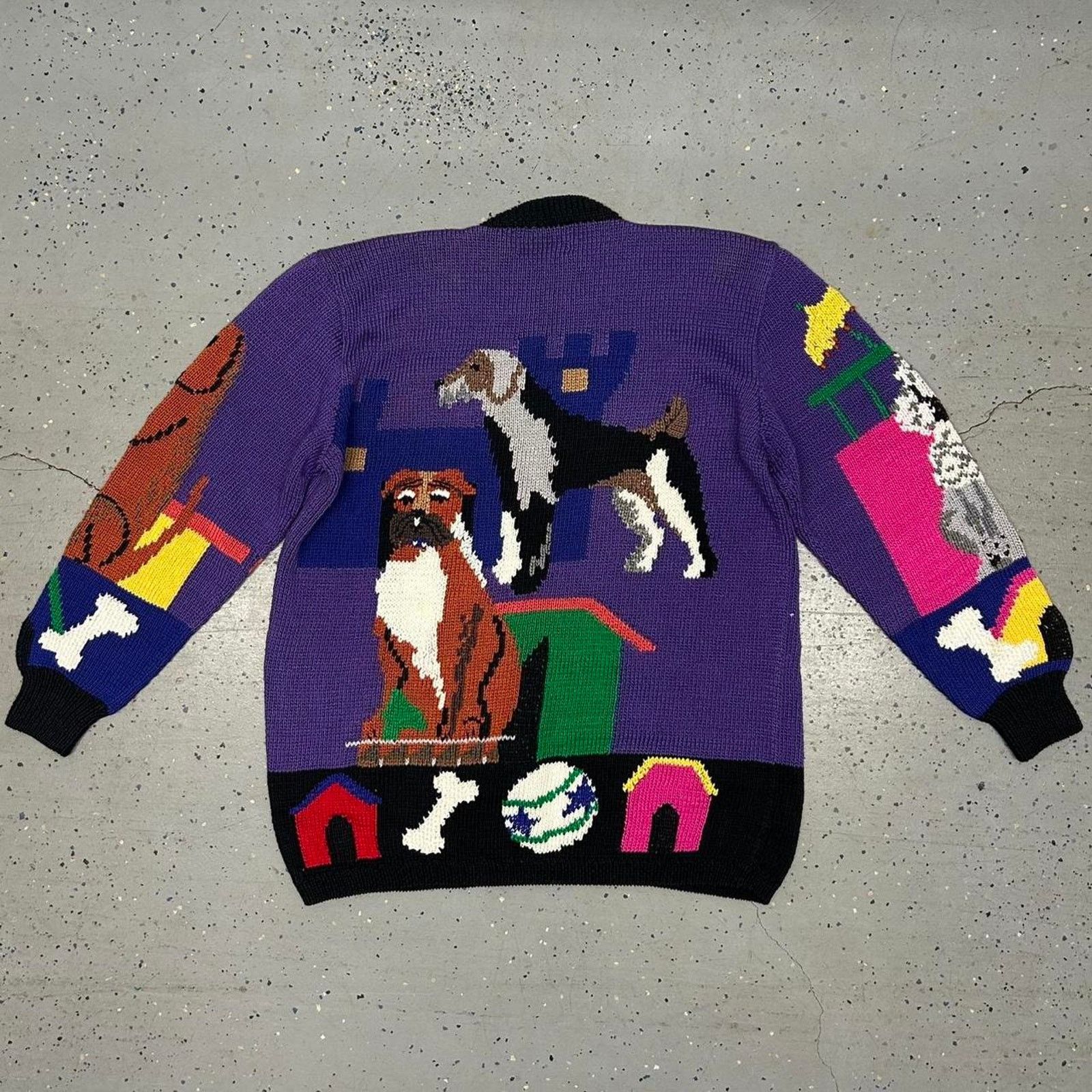 Other VTG 90s Berek hand knitted dog sweater Size L / US 10 / IT 46 - 8 Thumbnail