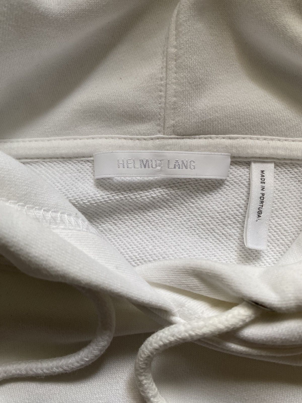 Helmut Lang Helmut Lang Bold White Hoodie Size US XL / EU 56 / 4 - 2 Thumbnail