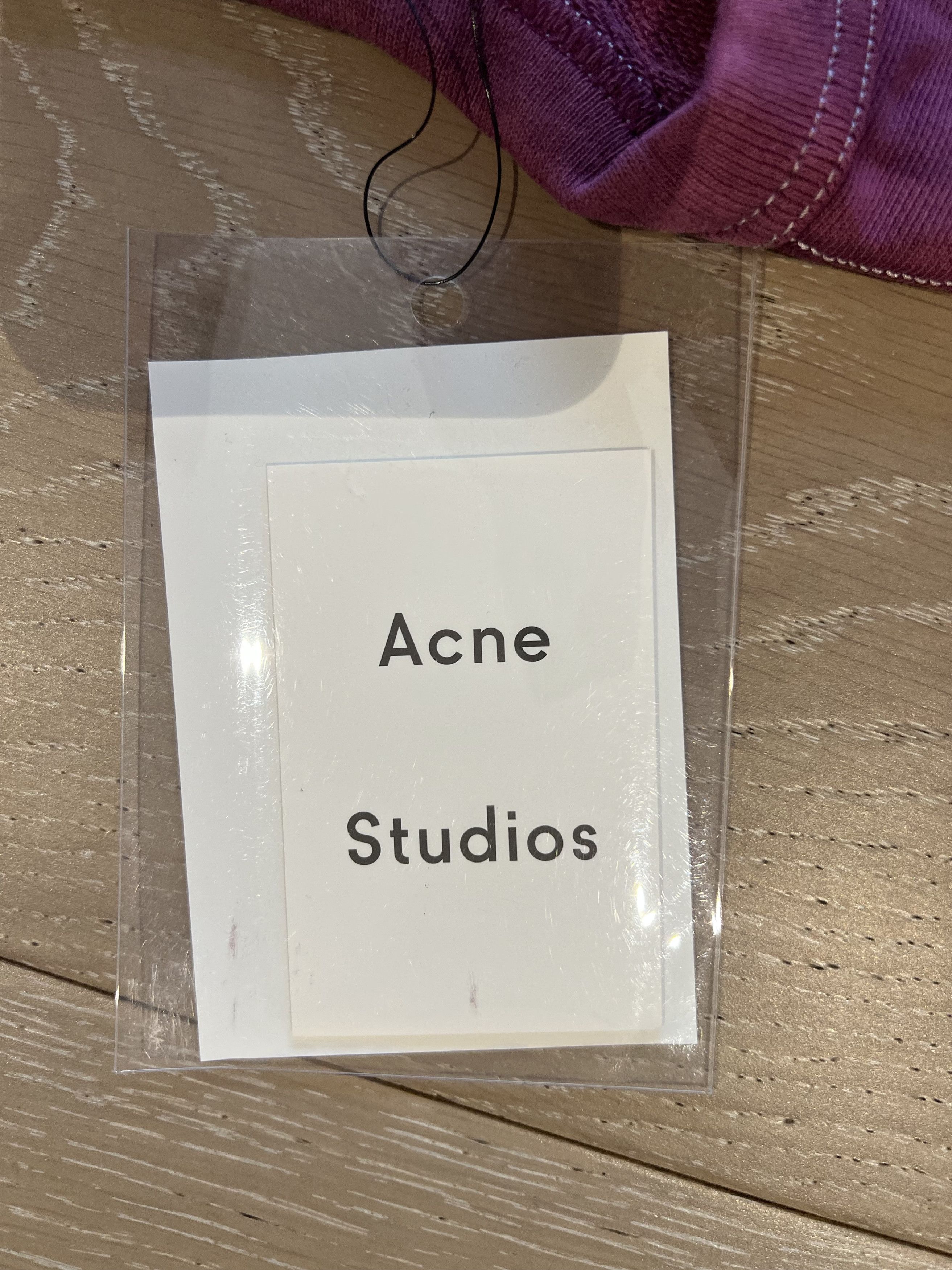 Acne Studios 💚 Acne Studios Embroidered Burgundy Crewneck Medium NEW Size US M / EU 48-50 / 2 - 11 Thumbnail