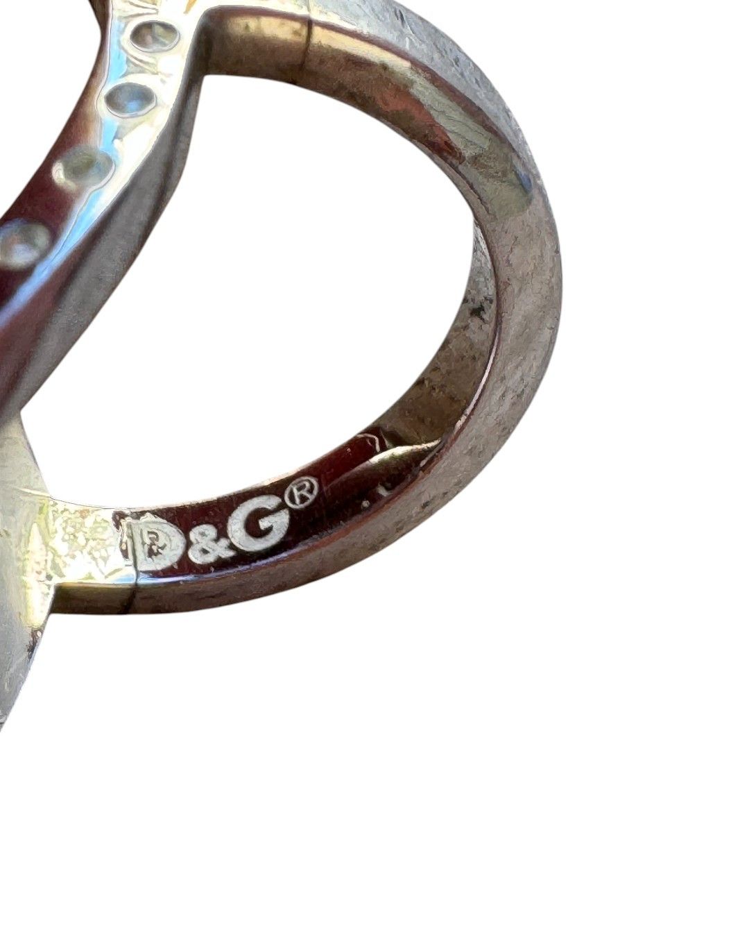 Dolce & Gabbana RHINESTONES LOGO RING Size ONE SIZE - 4 Thumbnail