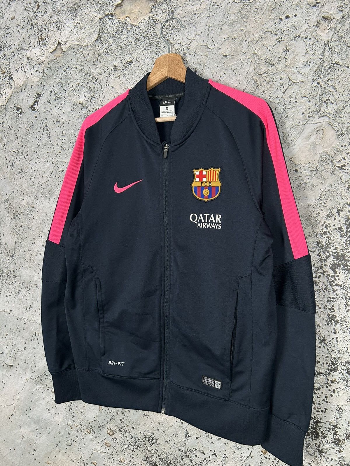 Nike Nike FC Barcelona Zip Football Sweatshirt Soccer Jersey Rare Size US M / EU 48-50 / 2 - 2 Thumbnail