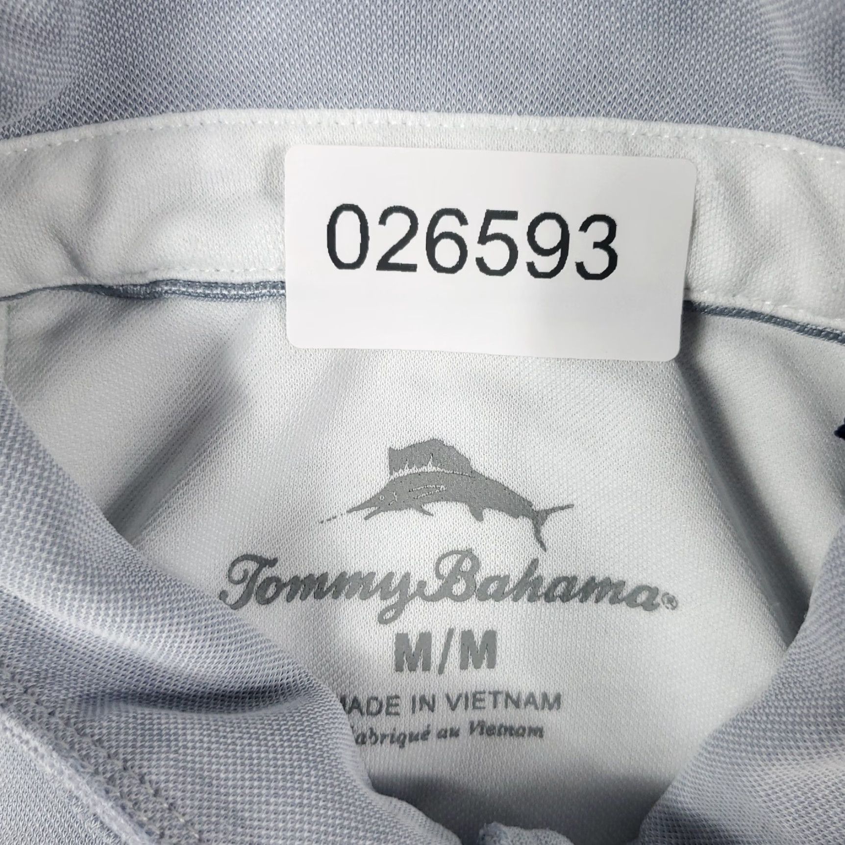 Tommy Bahama VINTAGE Tommy Bahama Polo Shirt Mens Medium Gray Classic Polo Shirt Adult Medium Gray USP Logo Island Zone Casual Short Sleeve Men's Polo Size US M / EU 48-50 / 2 - 7 Thumbnail