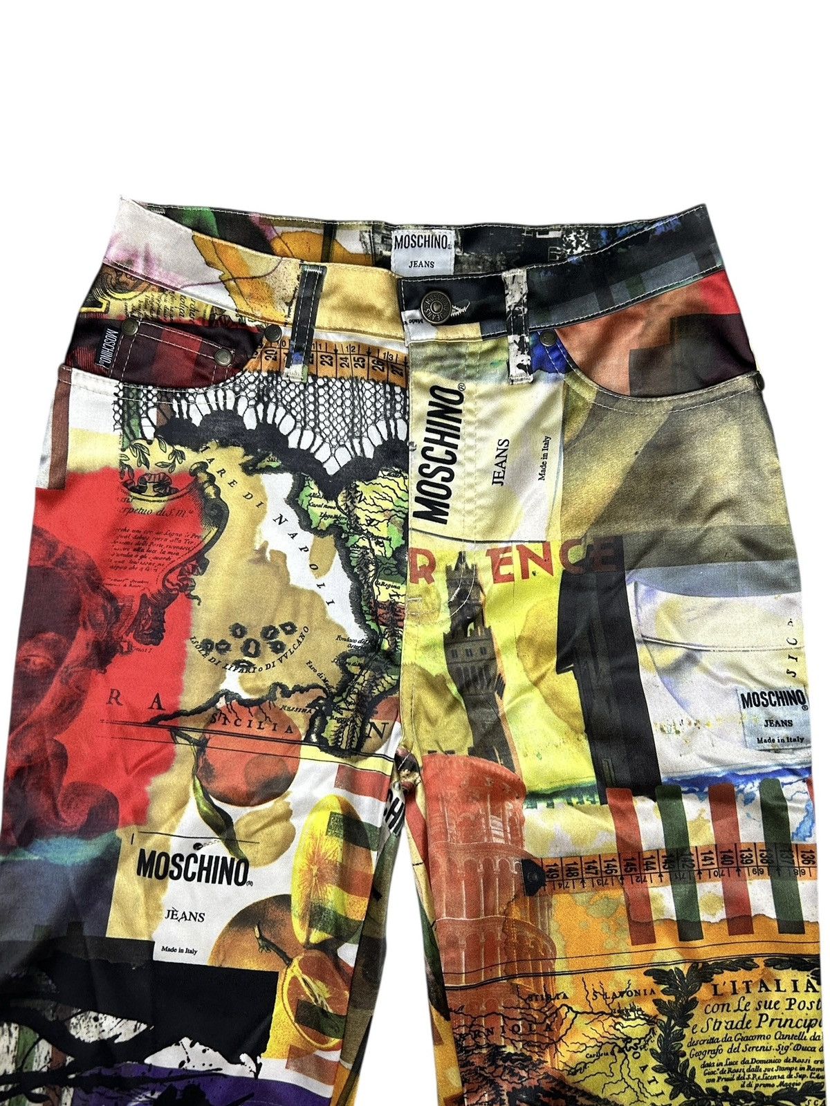 Moschino 90s Birth of Venus Trousers Size 27" / US 4 / IT 40 - 3 Thumbnail