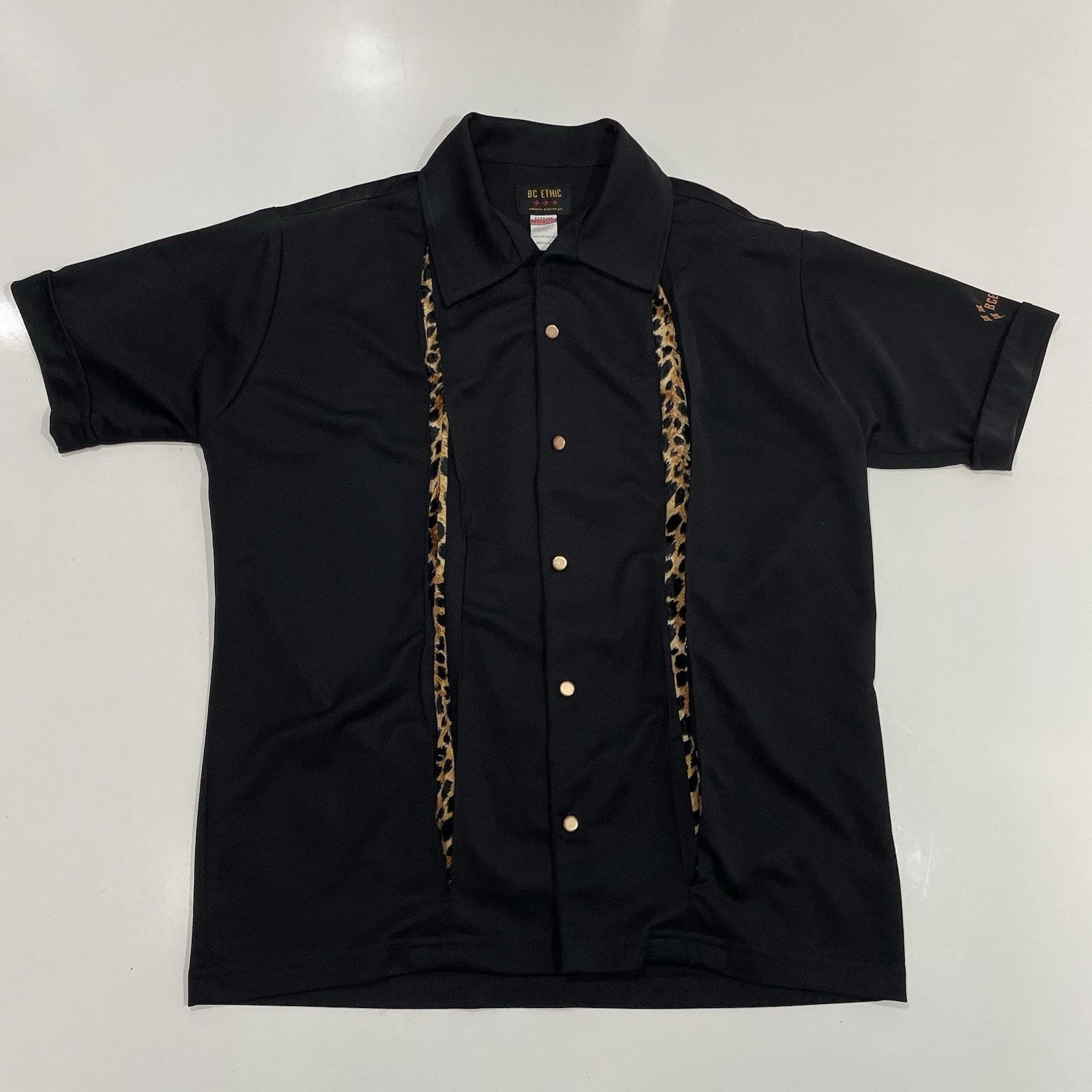 Bc Ethic BC Ethic Camp Shirt M Black Leopard Retro Lounge Bowling Size US M / EU 48-50 / 2 - 1 Thumbnail