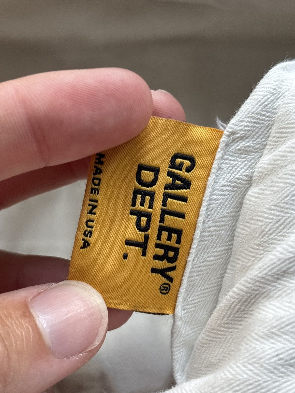 Gallery Dept. GALLERY DEPT | DISTRESSED CHINO LOGO FLARE JEANS Size US 29 - 11 Thumbnail