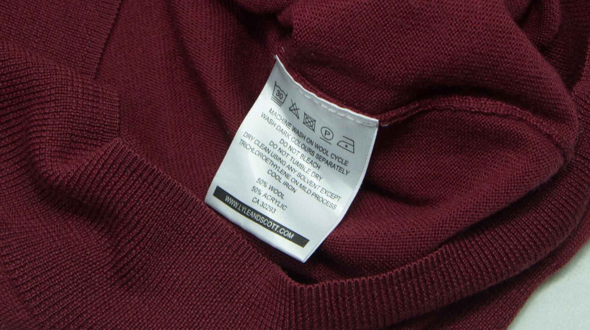 Lyle & Scott LYLE AND SCOTT JUMPER ZIP NECK WOOL SIZE S-M ( LABEL S) Size US S / EU 44-46 / 1 - 7 Thumbnail