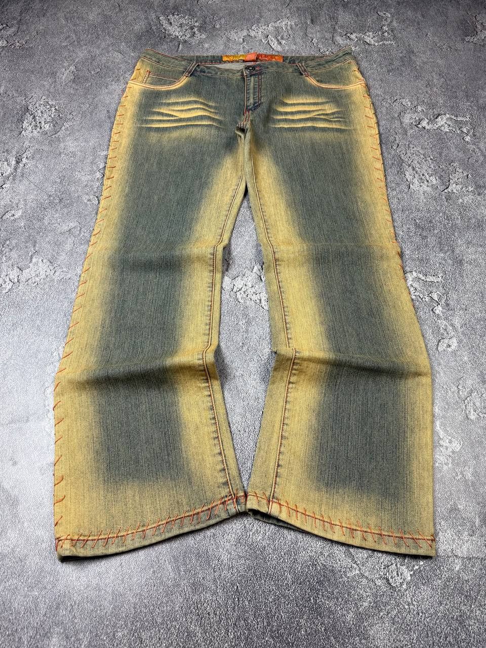 Hysteric Glamour Y2K If Six Was Nine Flared Bootcut LGB Washed Yellow Denim Size US 38 / EU 54 - 6 Thumbnail