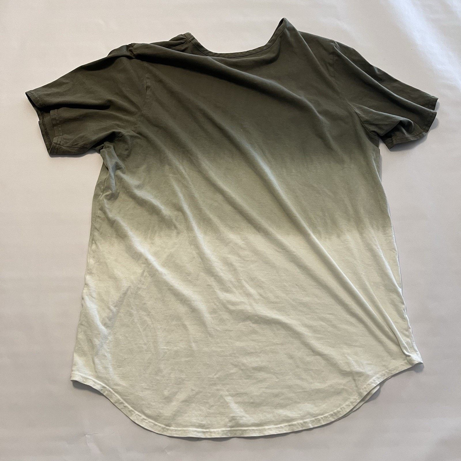 Elwood Elwood Green Short Sleeve T Shirt Mens XL Scallop Curve Hem Size US XL / EU 56 / 4 - 3 Thumbnail