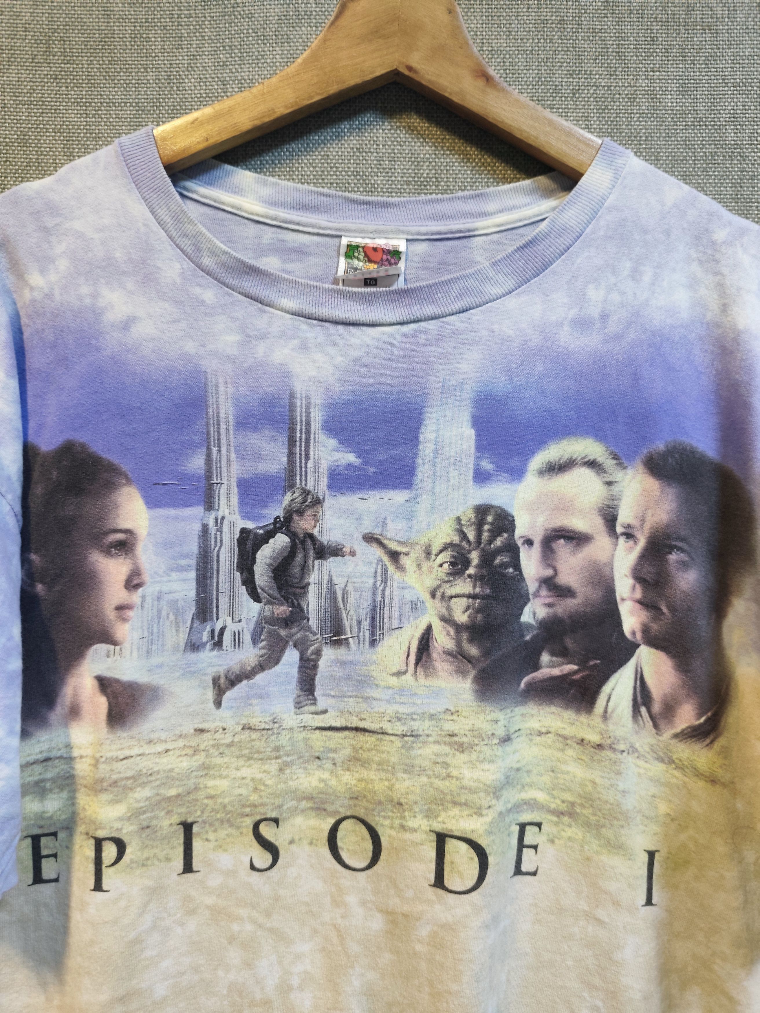 Fruit Of The Loom Vtg 1999 Star Wars Episode I "The Phantom Menace" Movie Tee Size US XL / EU 56 / 4 - 4 Thumbnail