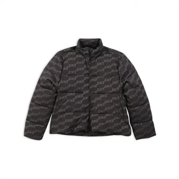 Balenciaga o1mt1gz0924 BB Monogram C-Shape Puffer in Black Size M / US 6-8 / IT 42-44 - 1 Thumbnail
