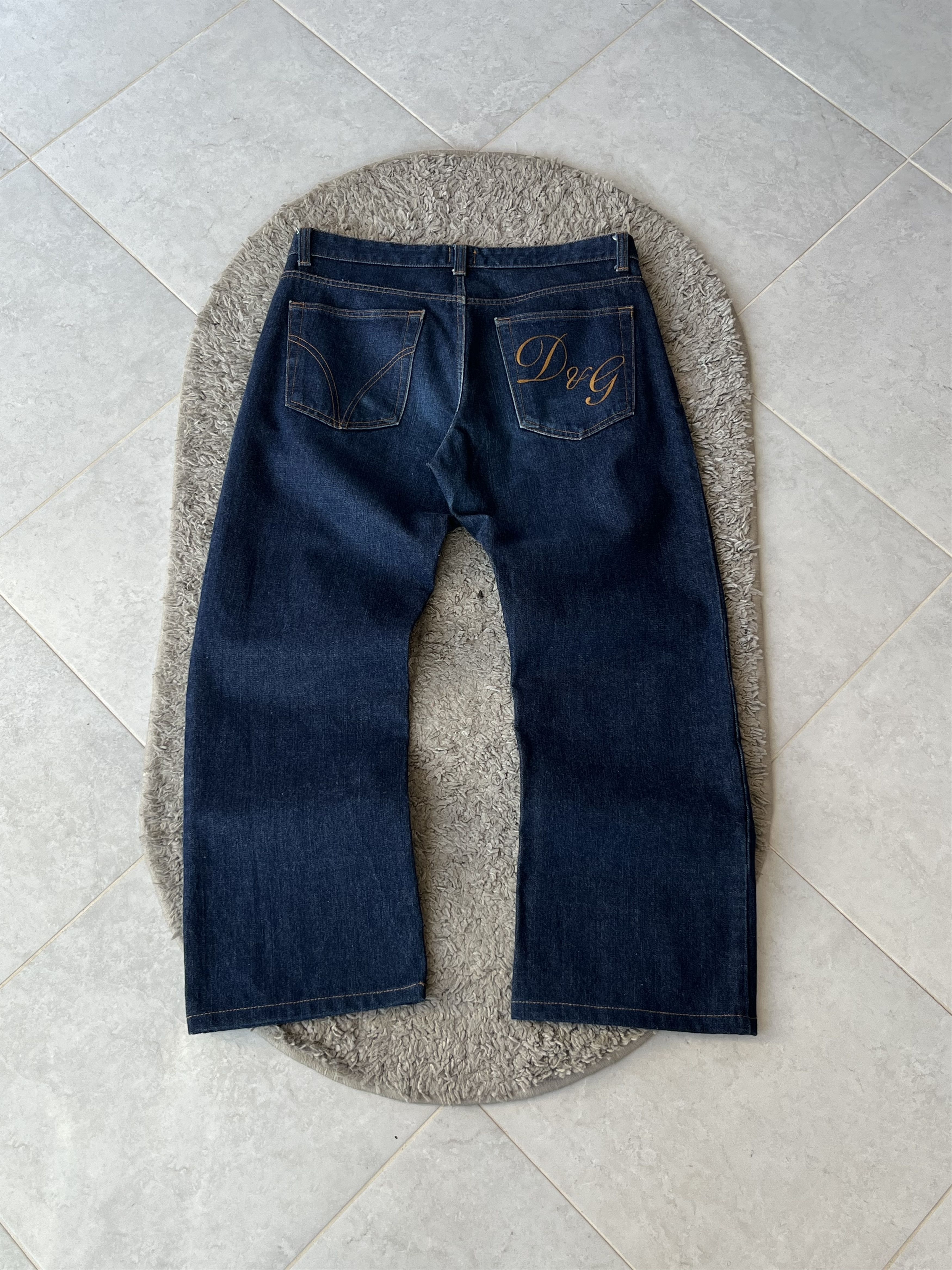 Dolce & Gabbana DOLCE & GABBANA Vintage Jeans Straight Fit Big Logo Size US 32 / EU 48 - 1 Thumbnail