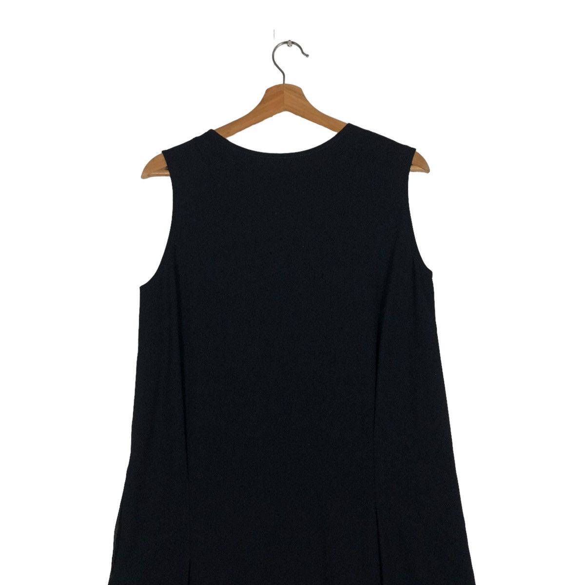 Yohji Yamamoto 🔥RICH BLACK LONG BLOUSE SLEEVELESS Y’S YOHJI YAMAMOTO Size M / US 6-8 / IT 42-44 - 10 Thumbnail