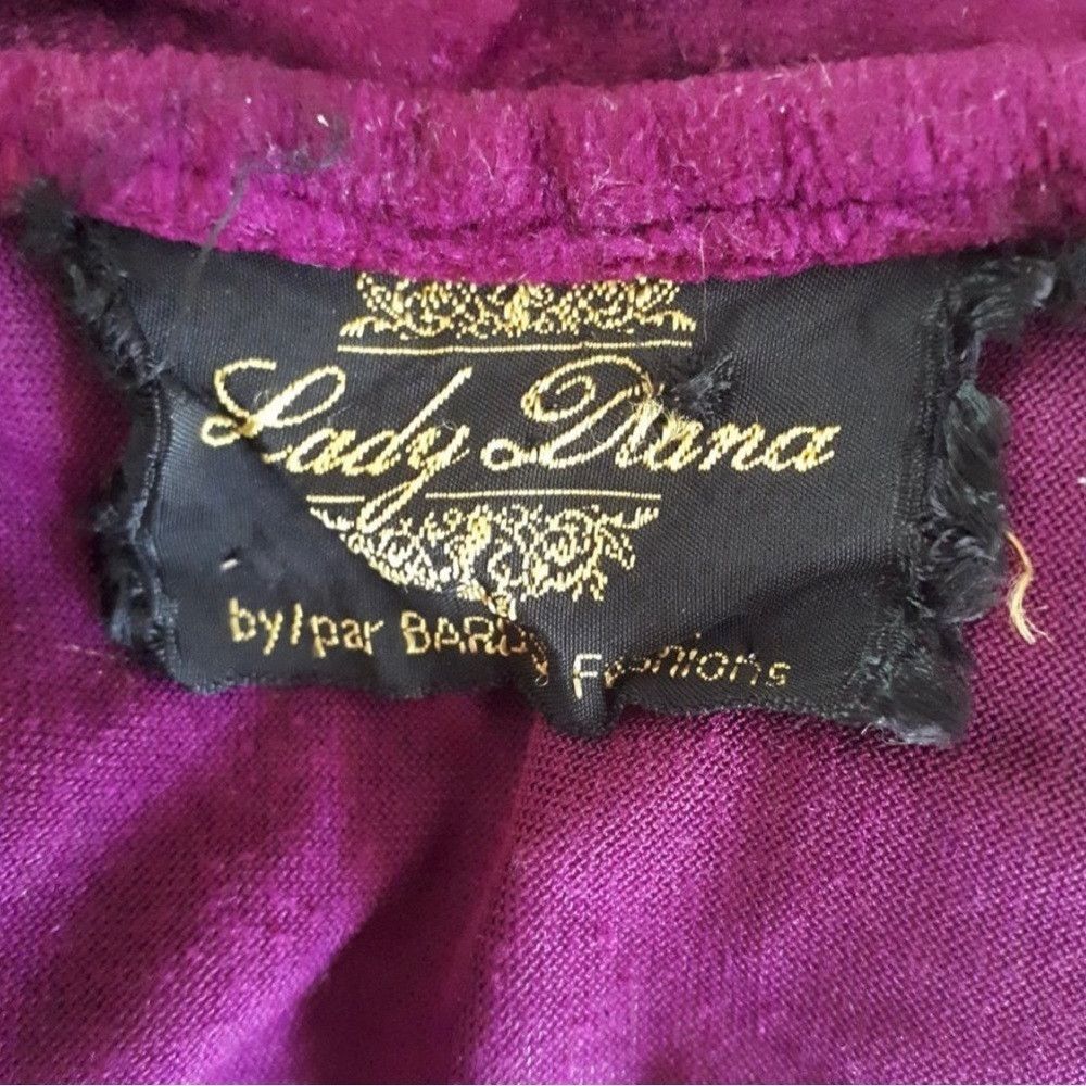 Vintage VINTAGE Lady Diana by Bards Fashions Fuchsia Velvet C Size XS / US 0-2 / IT 36-38 - 7 Thumbnail