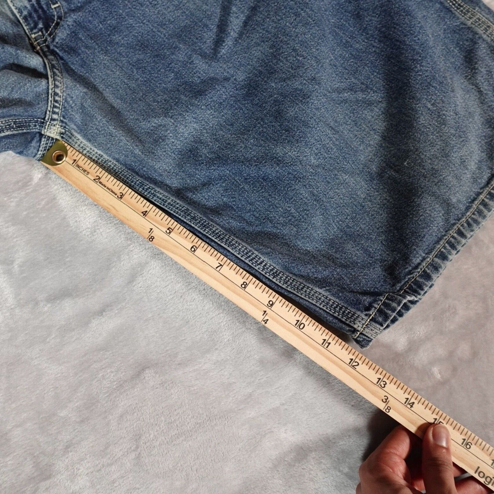 Calvin Klein VINTAGE Calvin Klein Denim Shorts 38 Blue Baggy Grunge Bermuda Mens Size US 38 / EU 54 - 7 Thumbnail