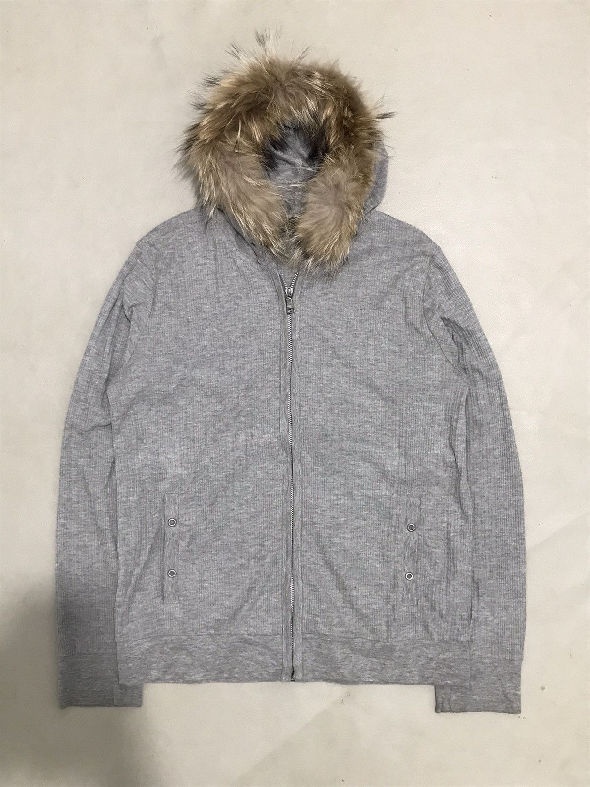 image of If Six Was Nine x Kmrii Japanese Comme Ca Ism Fur Hoodie Goa Style in Grey, Men's (Size Large)