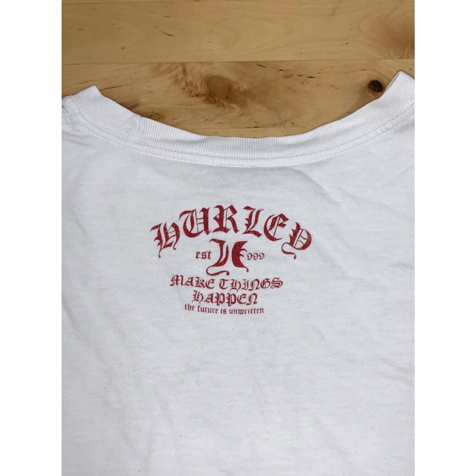 Hurley VINTAGE Hurley T Shirt Mens L White Surf Skate Y2K 12243 Size US L / EU 52-54 / 3 - 8 Thumbnail