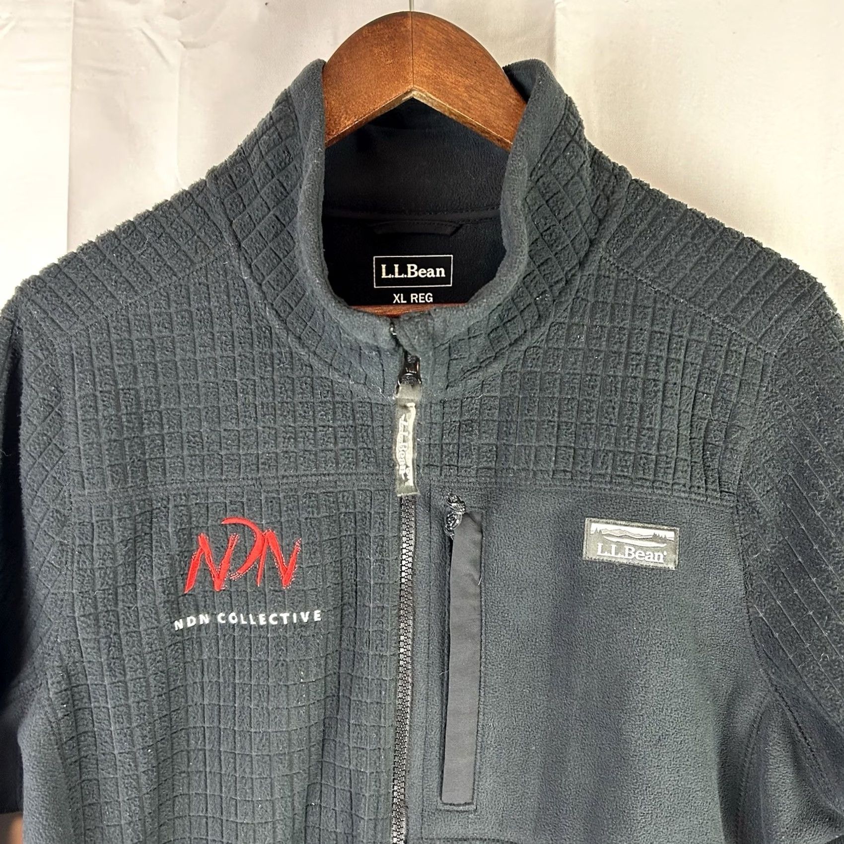 Vintage LL Bean Jacket Womens XL Black Mountain Classic Windproof Fleece Full Zip Jacket Size XL / US 12-14 / IT 48-50 - 3 Thumbnail