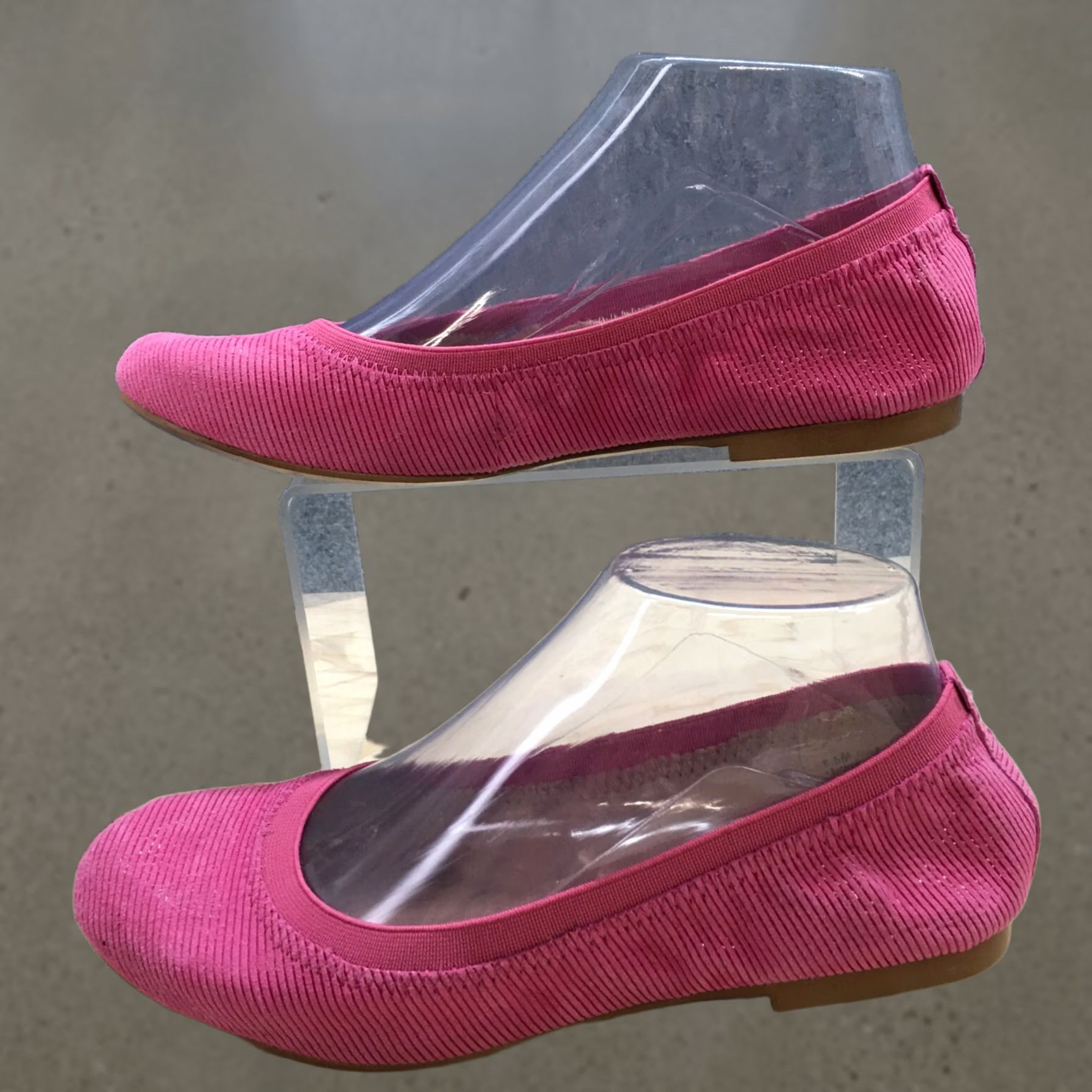 Vintage Aerosoles Ballet Flats Womens 6.5M Pink Fable Round Toe Casual Comfort Suede Size US 7 / IT 37 - 1 Thumbnail