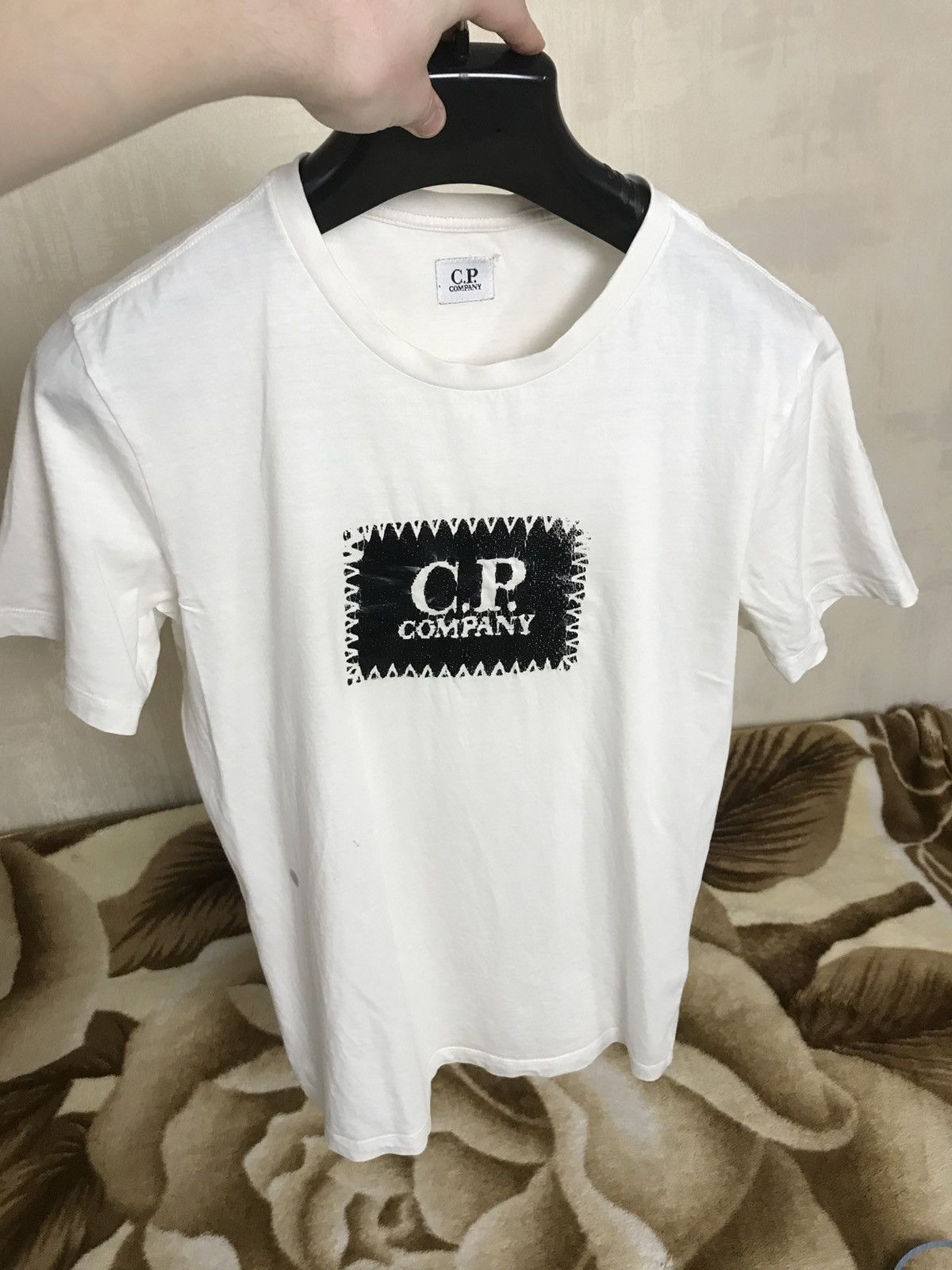 C.P. Company 🔥 CP Company Logo Distressed T Shirt White Y2K Tee C.P. Size US M / EU 48-50 / 2 - 6 Thumbnail