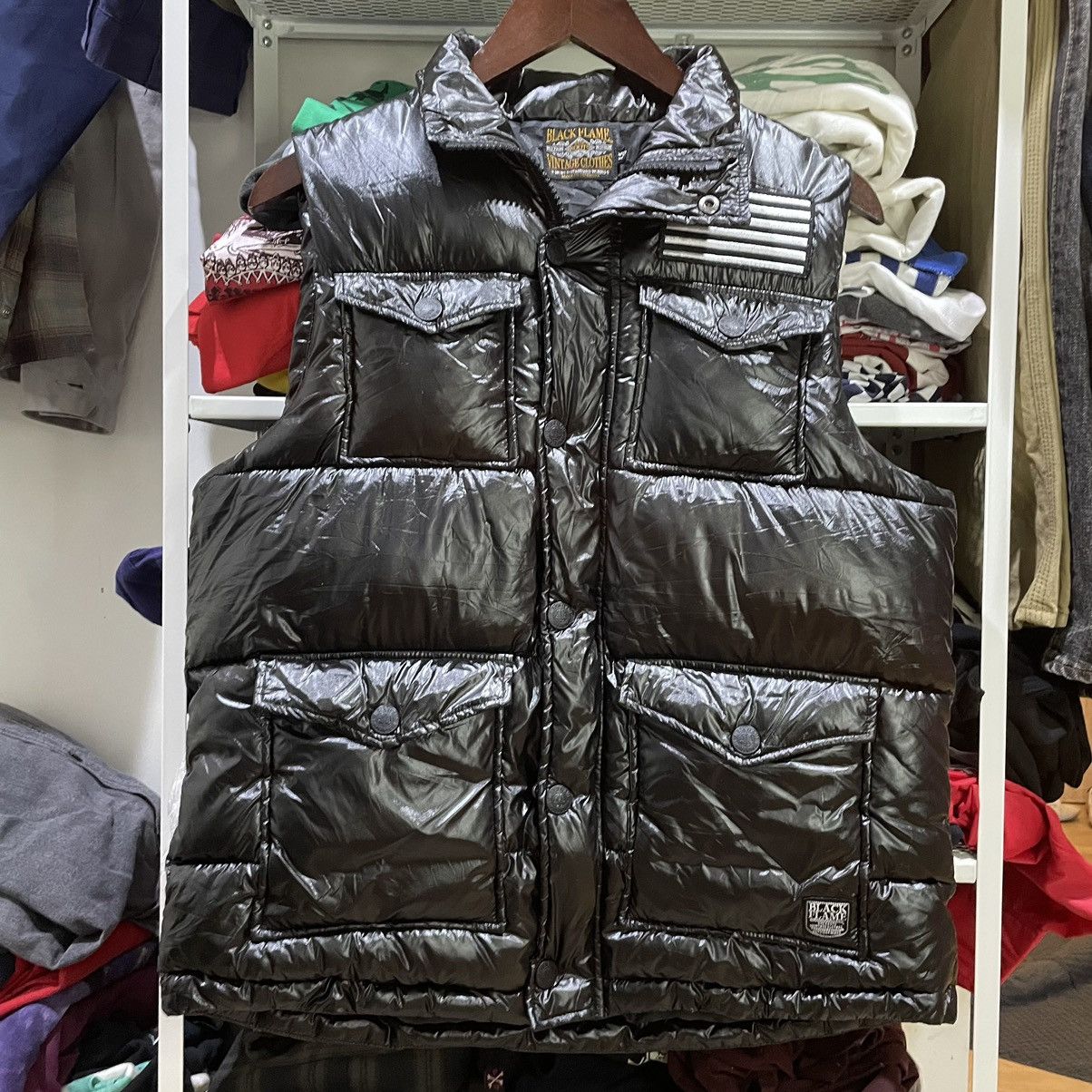 Japanese Brand Black flame puffer vest Size US M / EU 48-50 / 2 - 1 Thumbnail