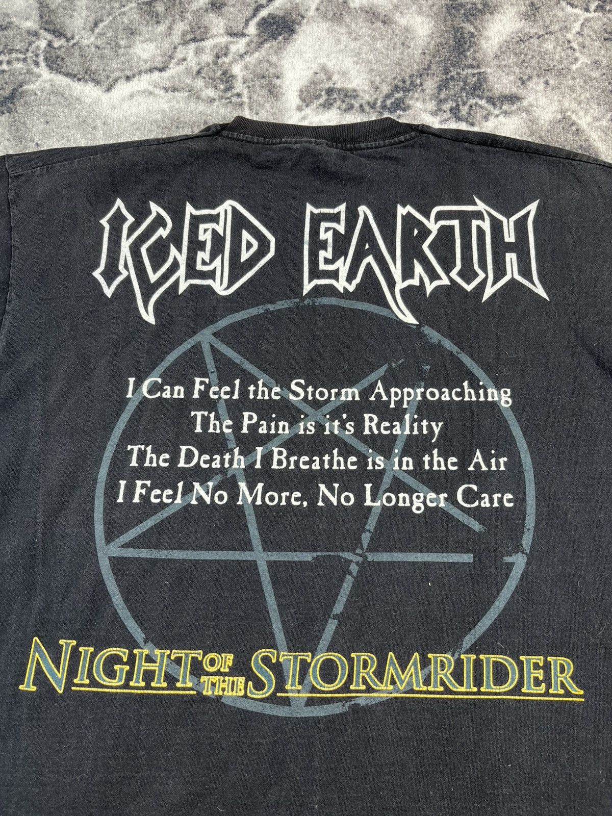 Band Tees Iced Earth Night of the Stormrider Band Tee Faded Vintage Size US XL / EU 56 / 4 - 8 Thumbnail