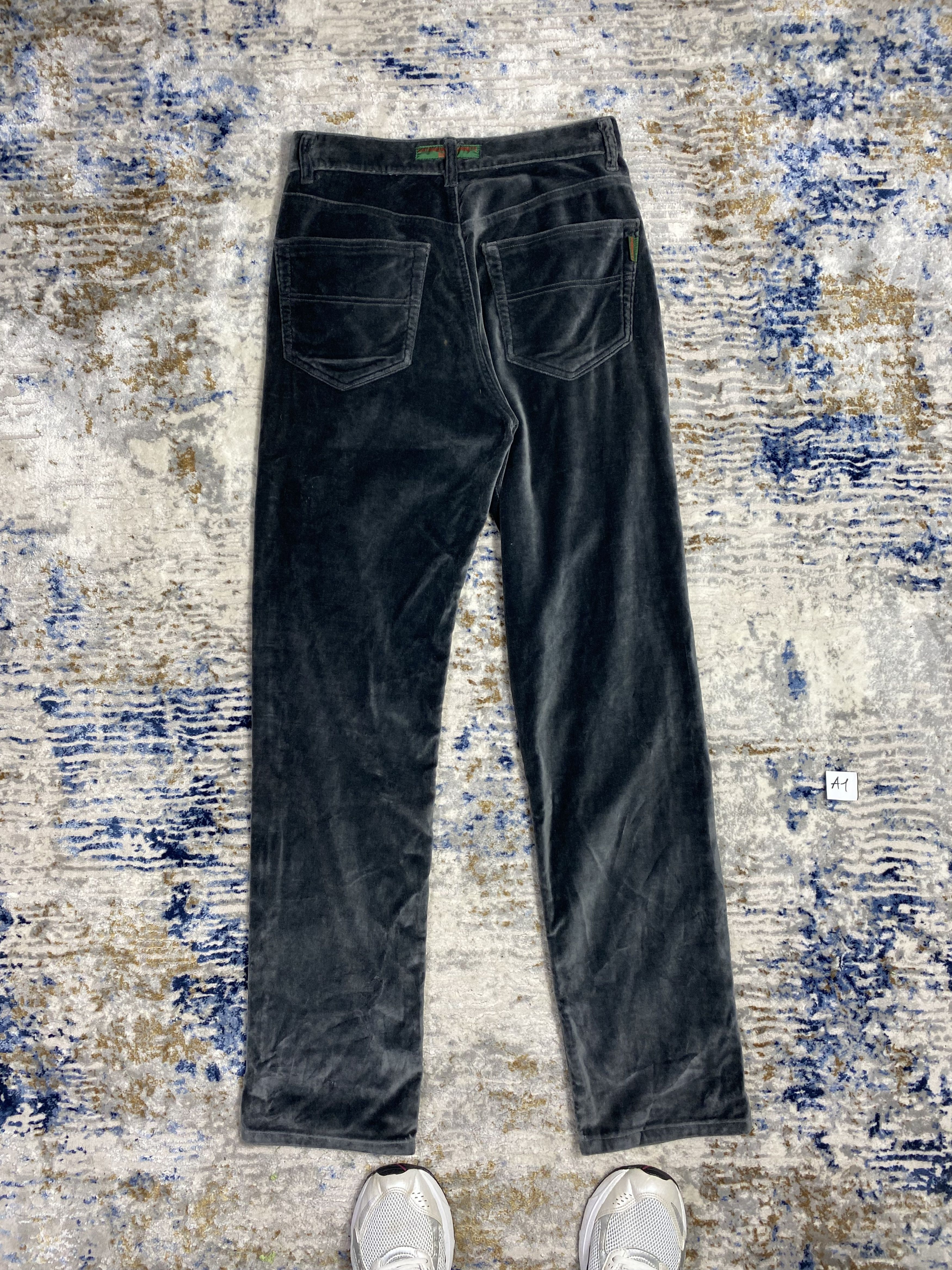 Katharine Hamnett London × Seditionaries KATHARINE HAMNETT VELVET STACKED PANTS Size US 30 / EU 46 - 3 Thumbnail