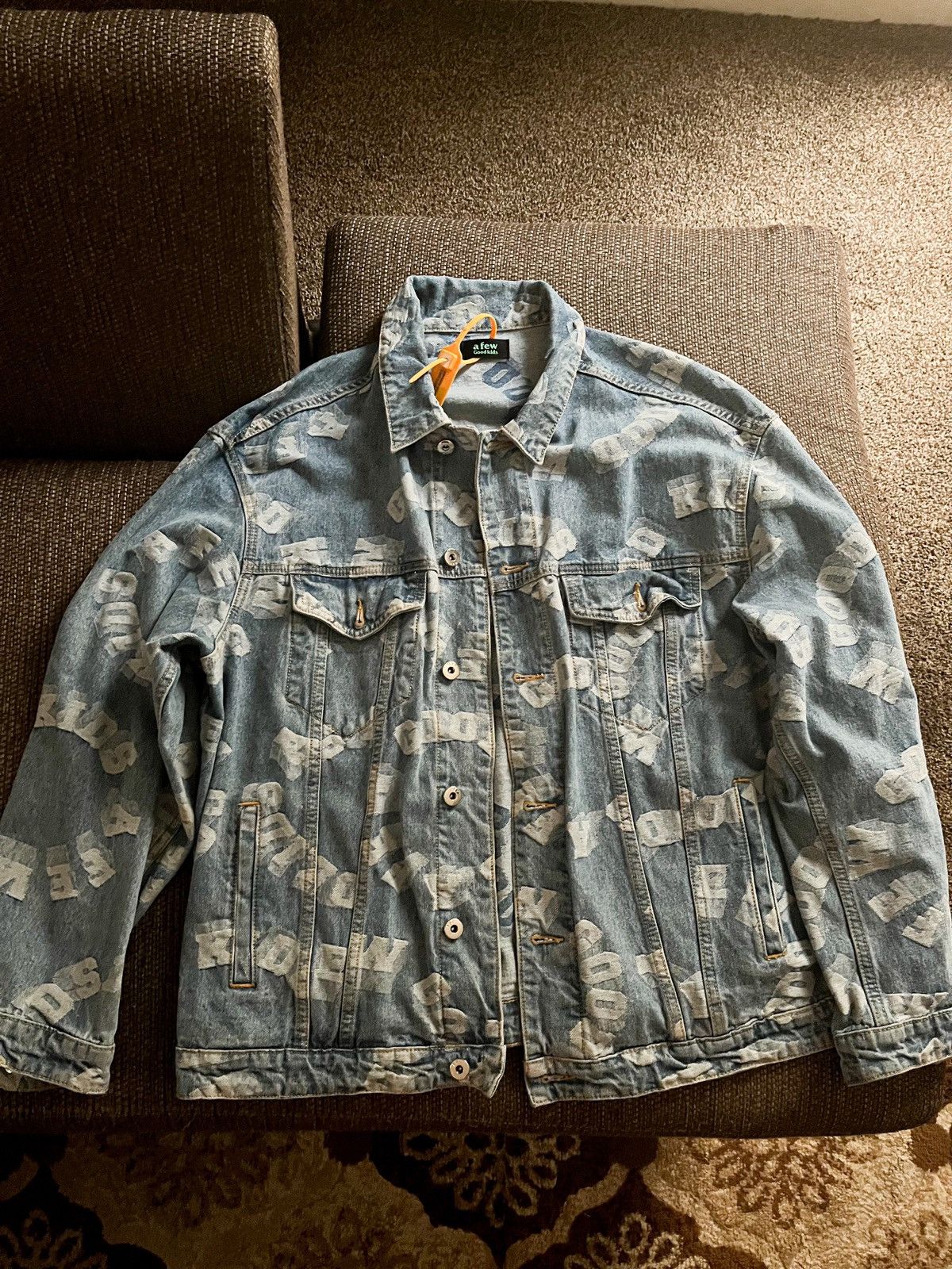 image of A Few Good Kids Oversized Denim Jacket in Blue Jean (Size Medium)