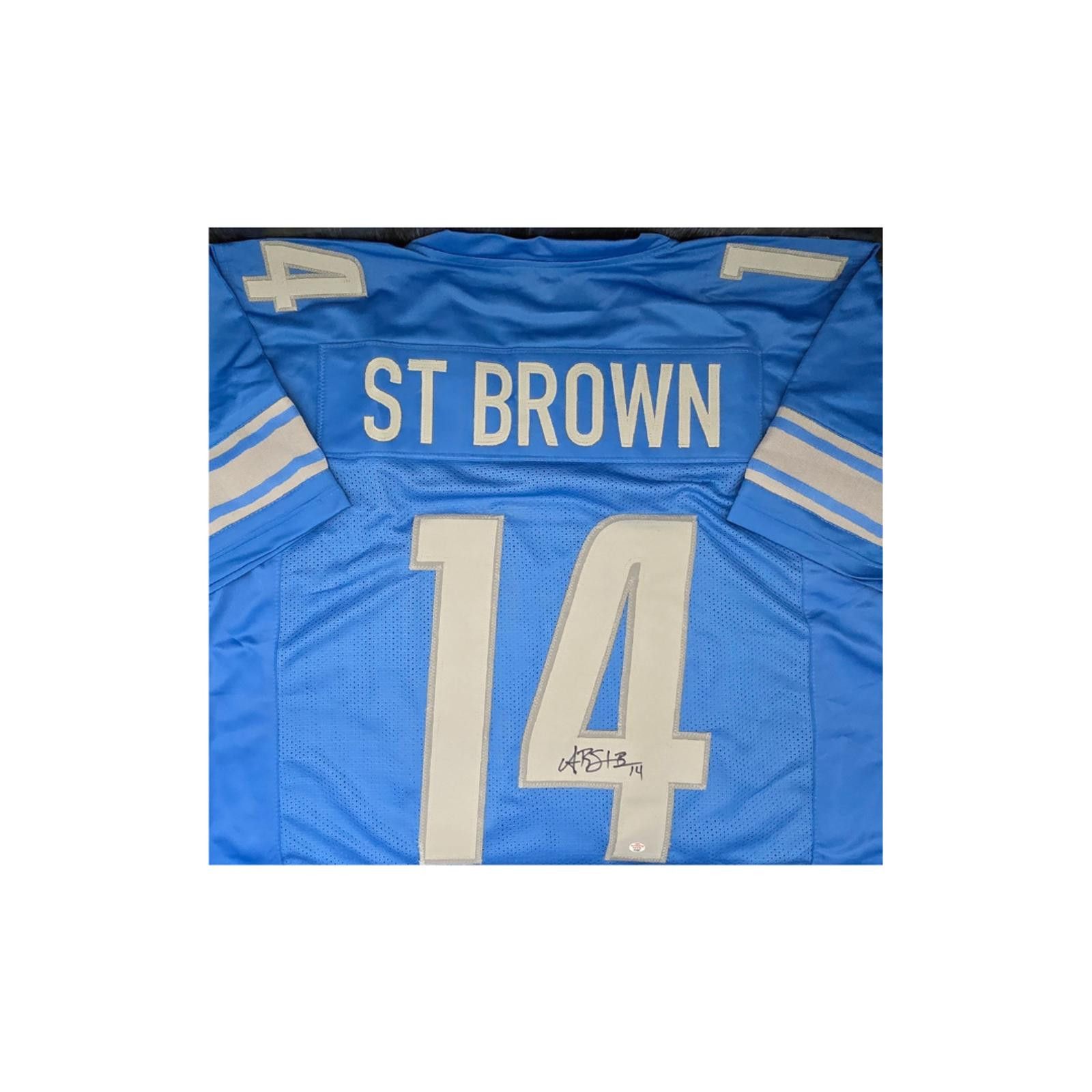 Other Amon-Ra St Brown Detroit Lions Signed jersey COA (XL) Size ONE SIZE - 4 Thumbnail