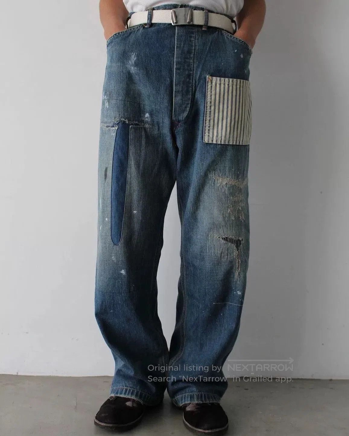 DIGAWEL distressed denim pants for fall and winter. Size US 30 / EU 46 - 1 Thumbnail
