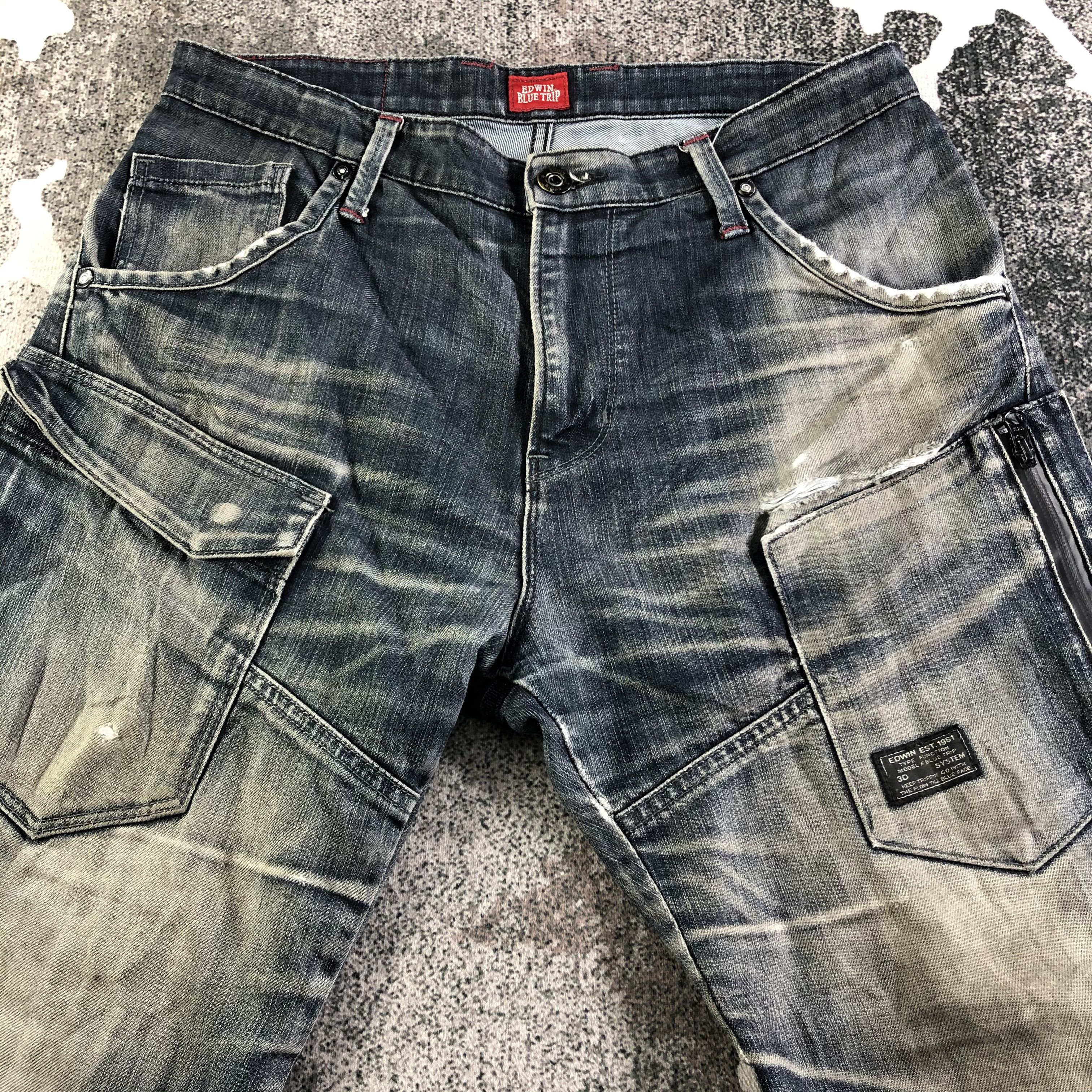 Edwin Edwin Blue Trip Jeans Cargo Denim KJ2963 Size US 32 / EU 48 - 3 Thumbnail
