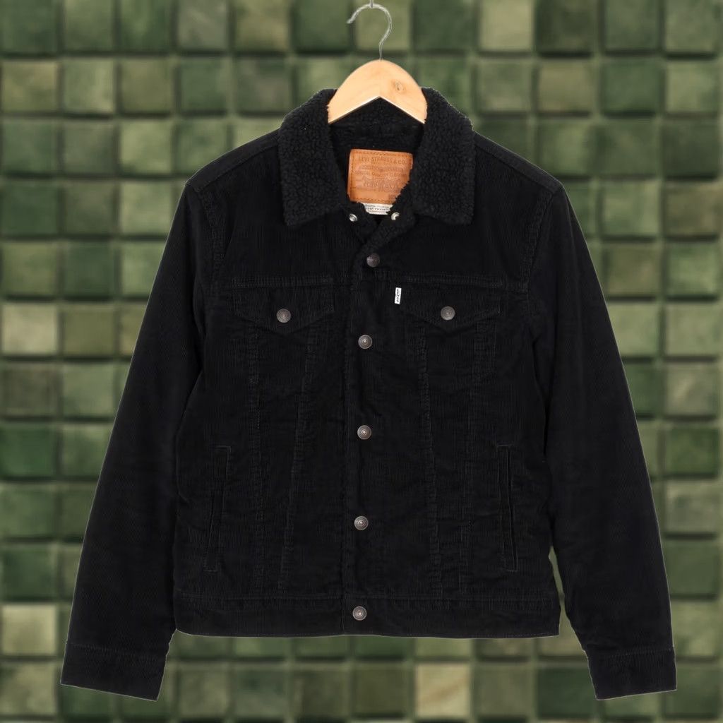 Levi's LEVI’S PREMIUM Big E Corduroy Sherpa Trucker Jacket Men Size S Size US S / EU 44-46 / 1 - 1 Thumbnail