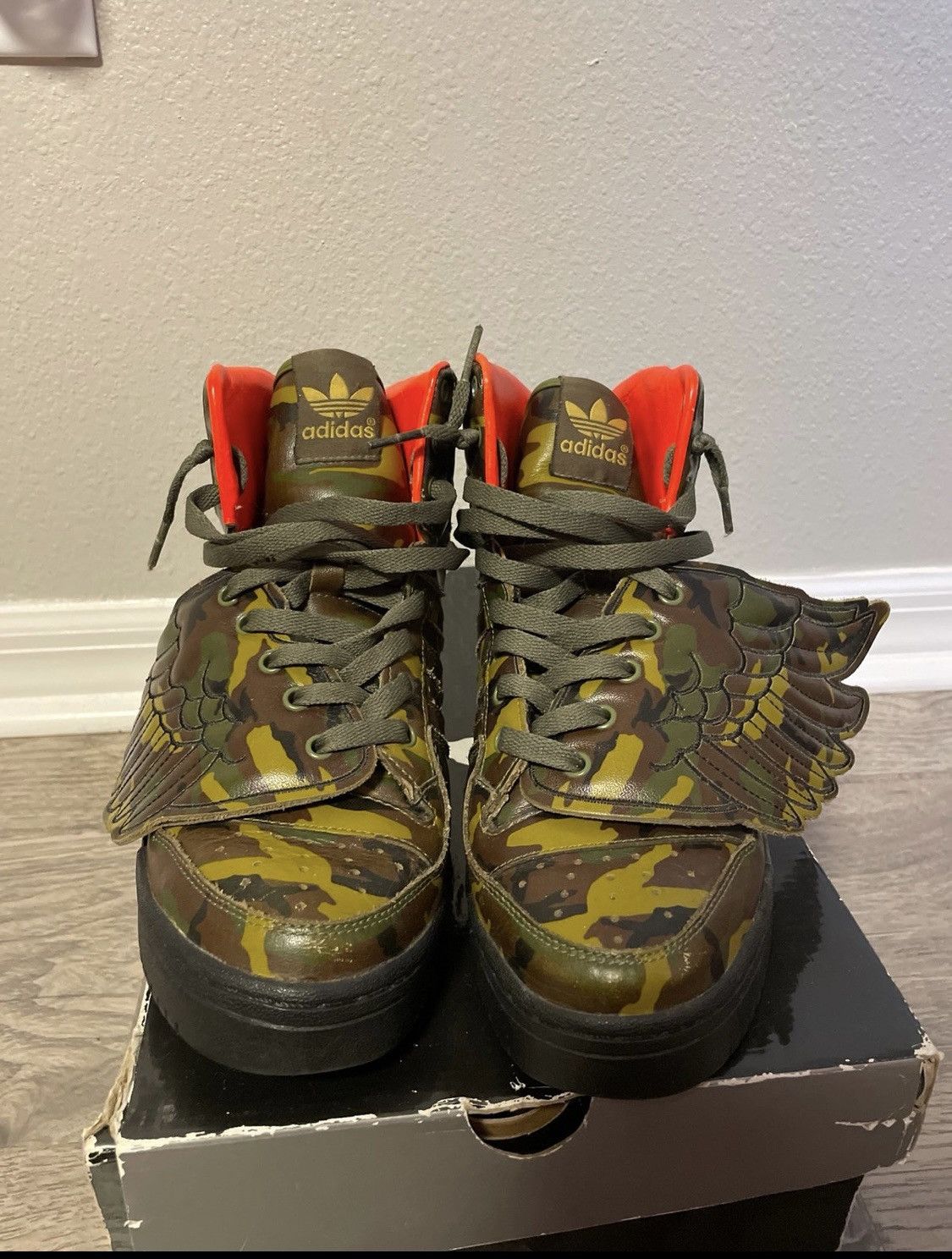 Adidas Jermey scott adidas camo wings Grailed