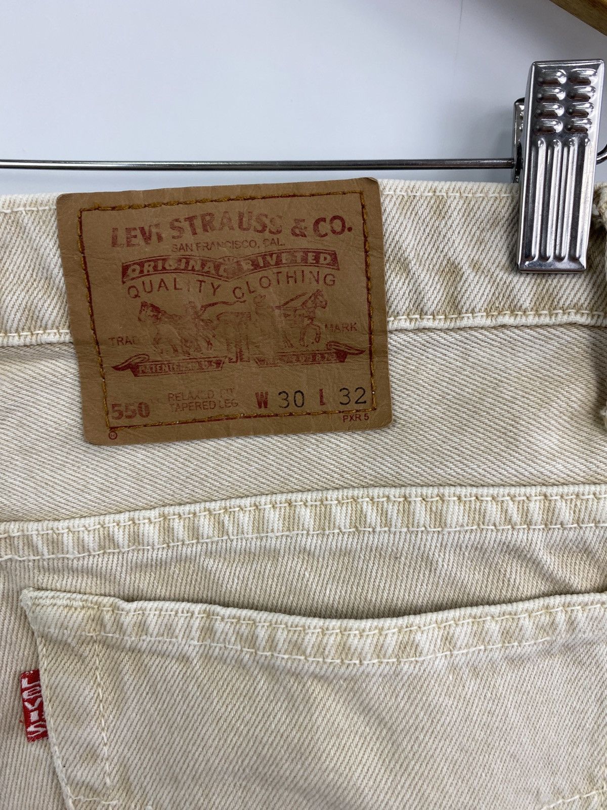 Levi's 🇺🇸 Vintage 90s Levi’s 550 Made in USA 30X32 Rare Retro Y2K Size US 32 / EU 48 - 4 Thumbnail
