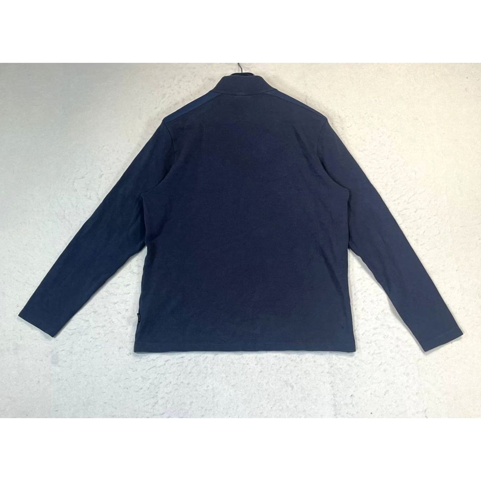 Hugo Boss HUGO BOSS Sweater Men XL Long Sleeve 1/4 Zip Regular Fit Solid Knit Black Pullover Logo Size US XL / EU 56 / 4 - 2 Thumbnail