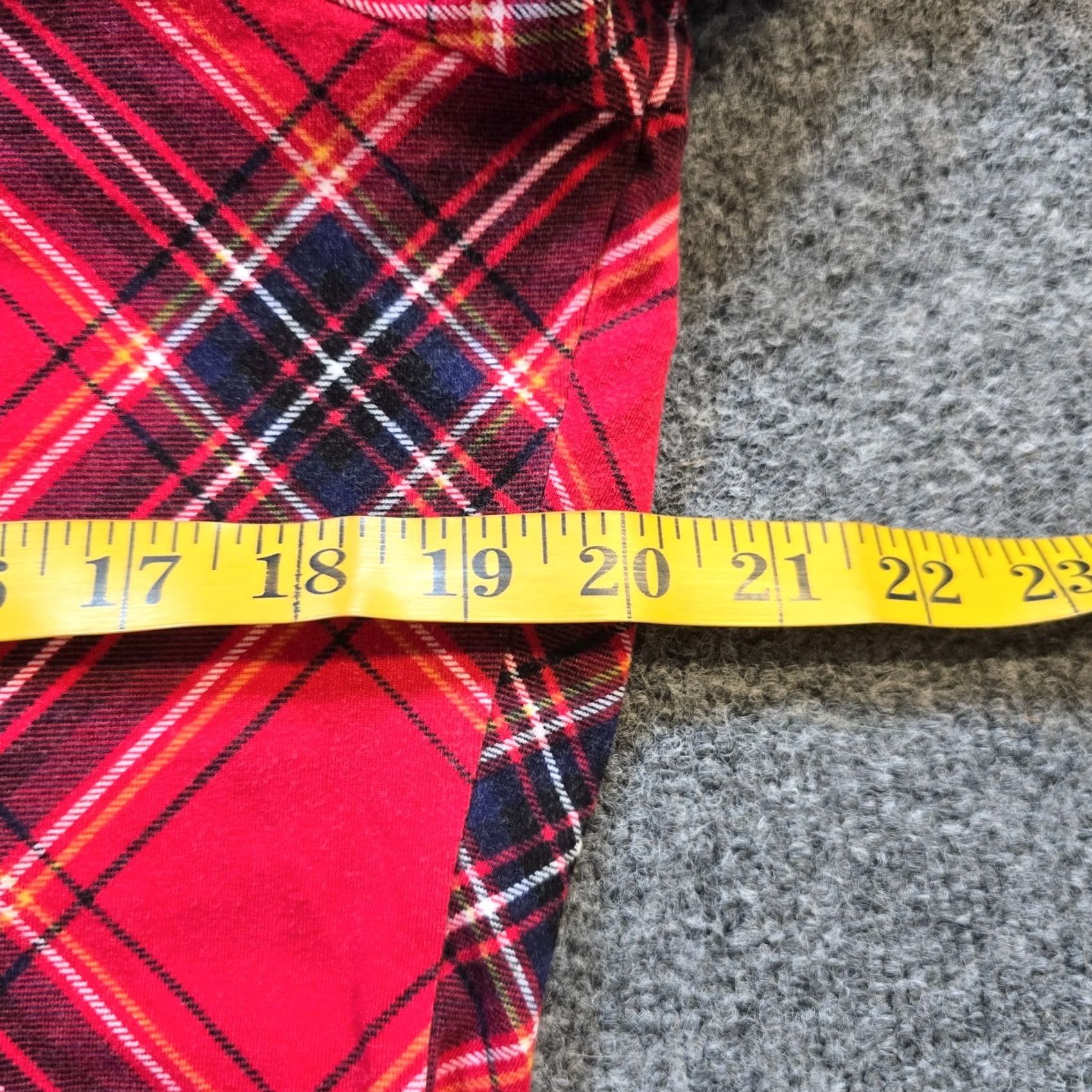 Talbots Talbots Top Womens Petite XL Red Plaid Long Sleeve Stretch Casual Comfort Shirt Adults Womens Size XL / US 12-14 / IT 48-50 - 5 Thumbnail