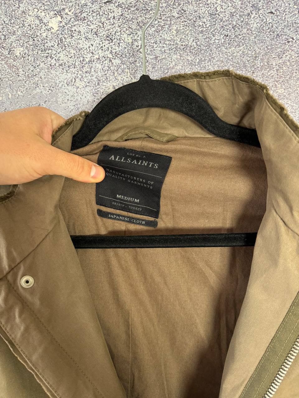 Allsaints AllSaints Green Utility Logan Jacket/Parka Japanese Cloth M Size US M / EU 48-50 / 2 - 18 Thumbnail