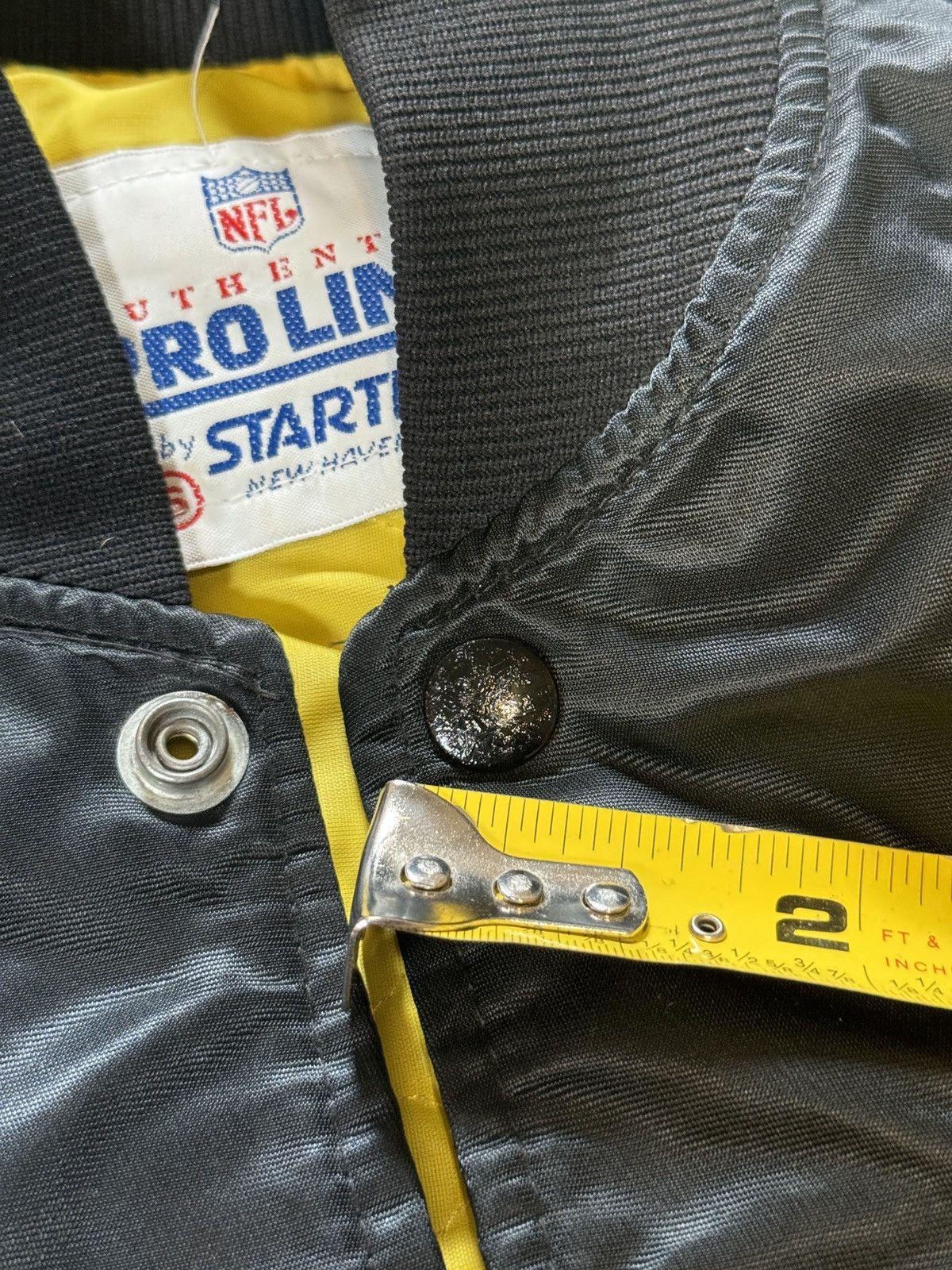 NFL × Starter × Vintage Vtg 90s Pittsburgh Steelers Starter Satin USA Made Jacket Size US S / EU 44-46 / 1 - 8 Thumbnail